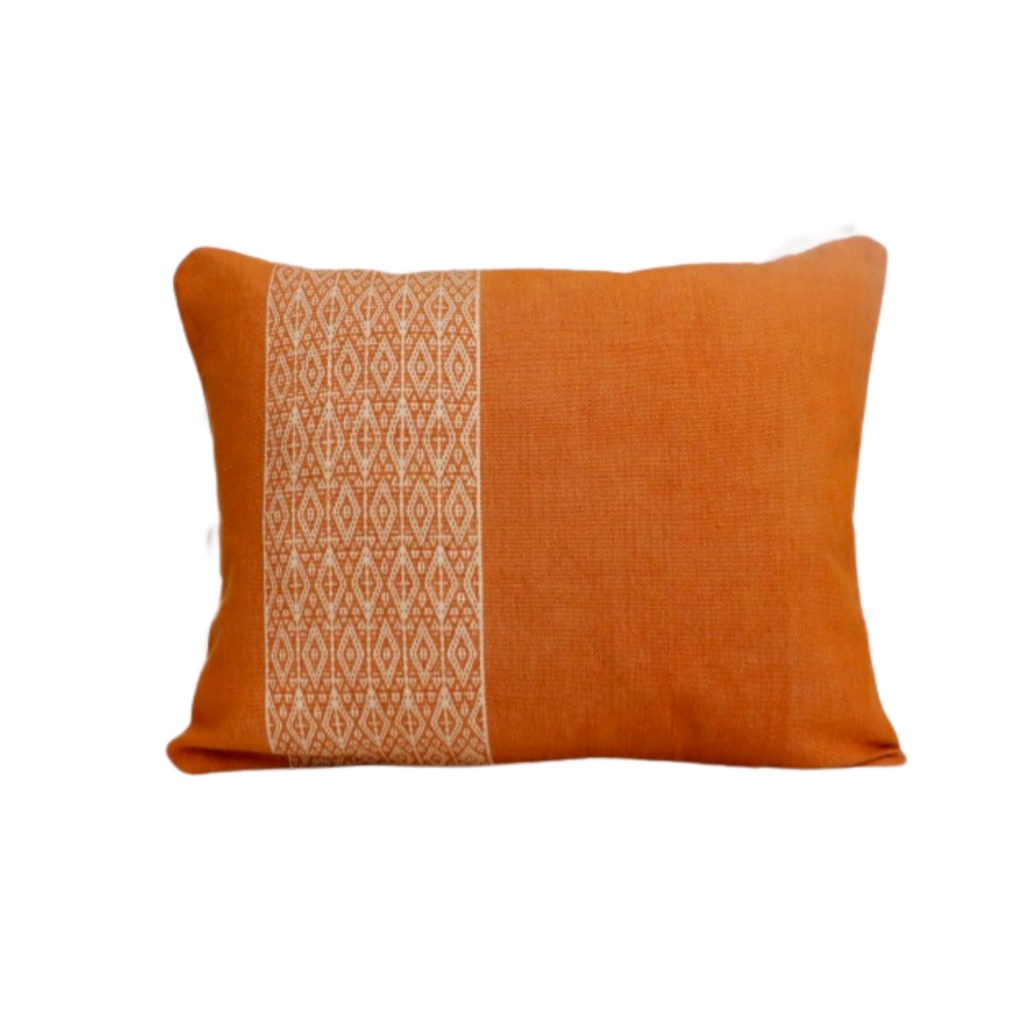 Coussin éthique en coton orange 40x50