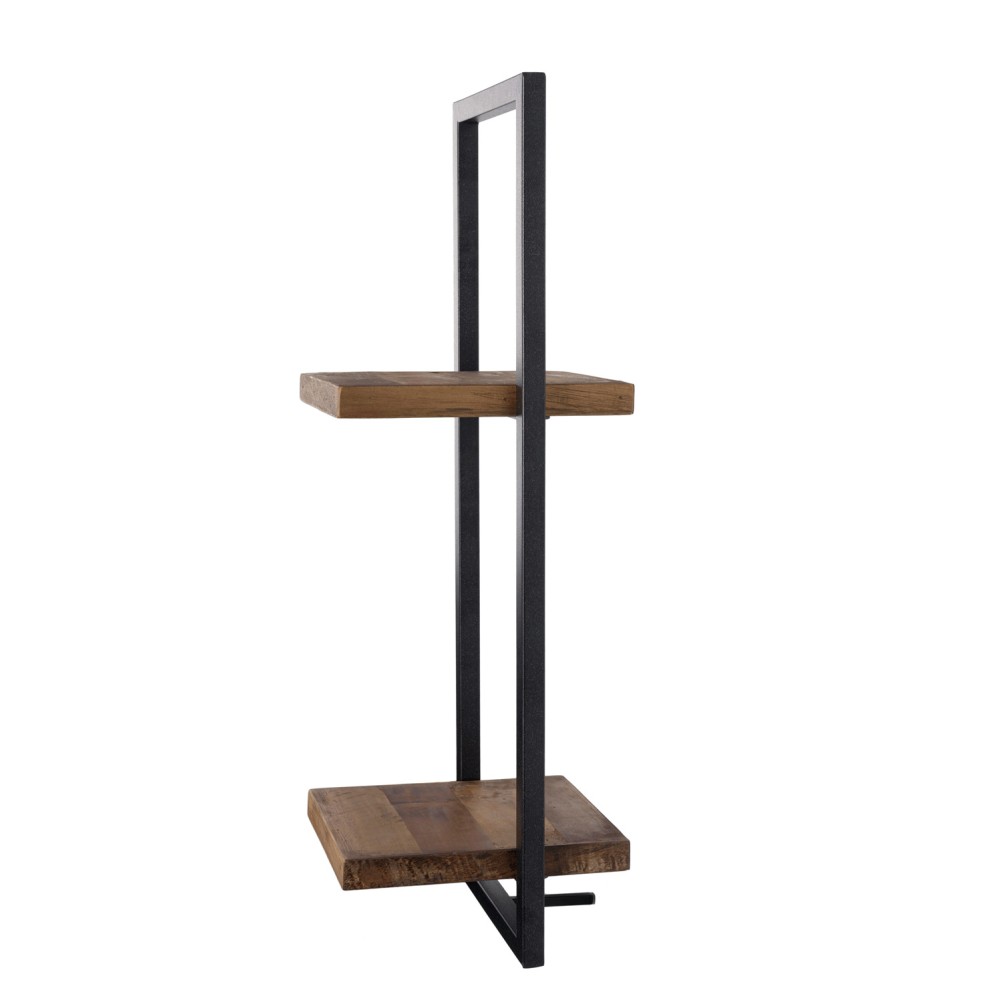 Etagère murale SHELFMATE modulable en teck et en métal recyclés 50cm