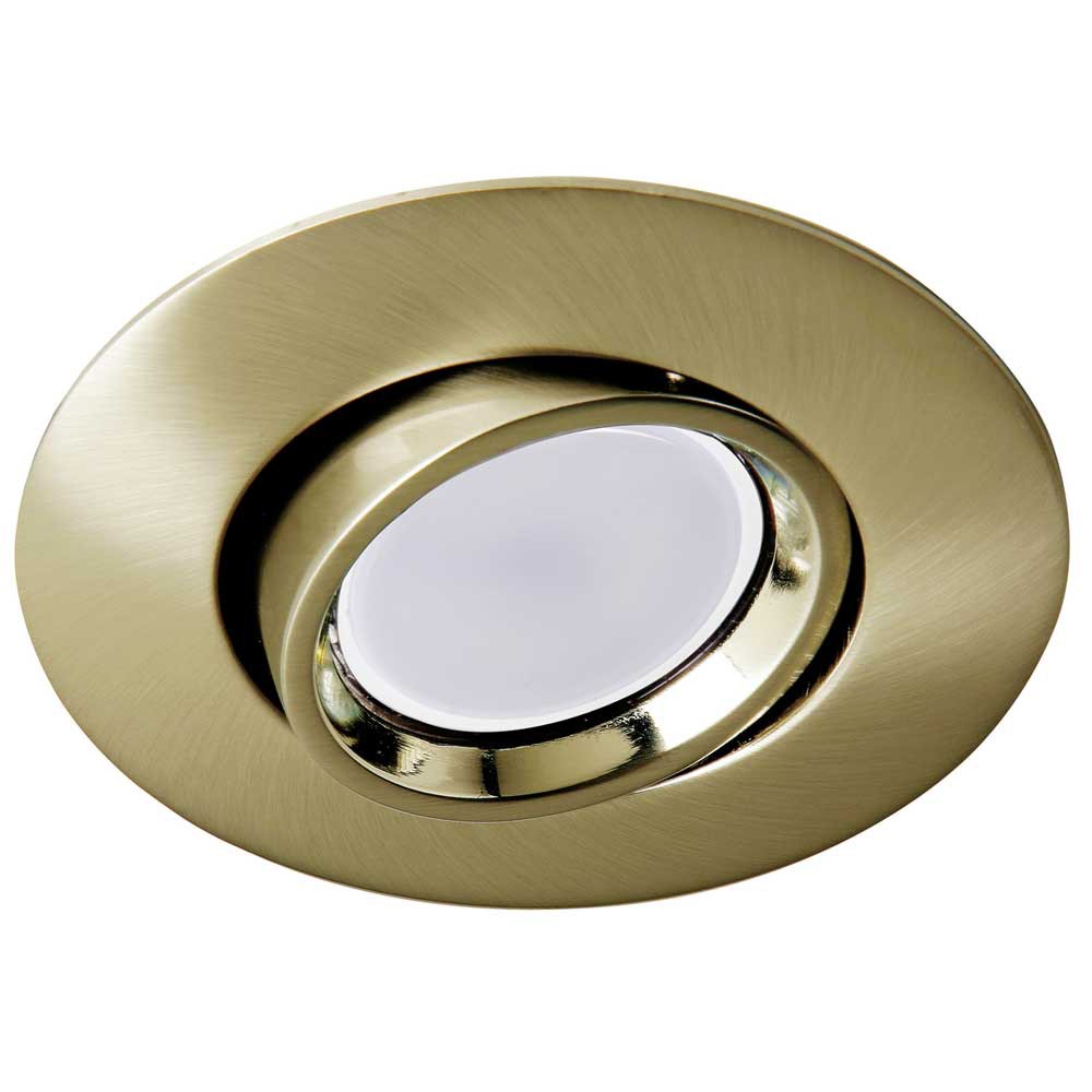 Encastré dorée antique + ampoule LED chaude 8W