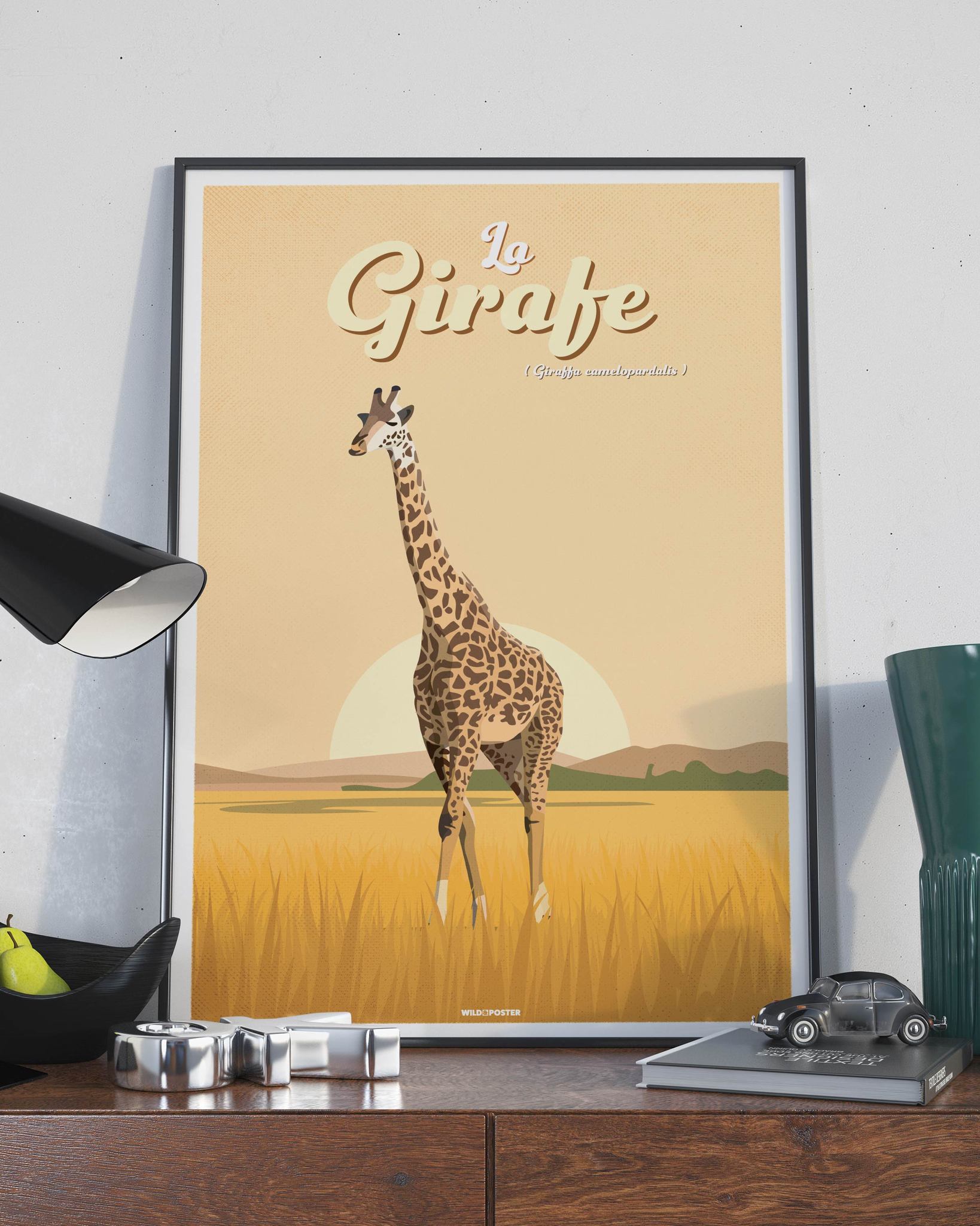 Affiche Girafe 30 x 40 cm
