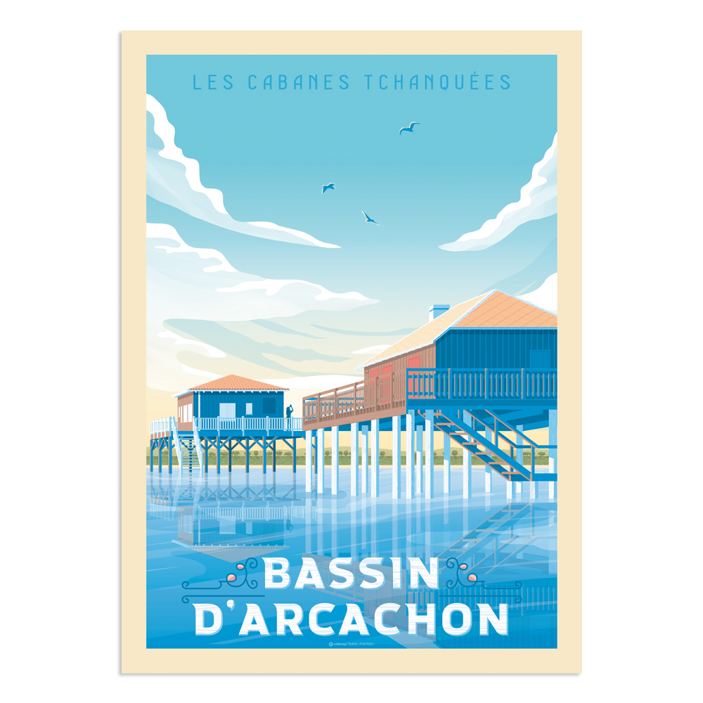 Affiche Arcachon 21x29,7 cm Affiche Arcachon 21x29,7 cm