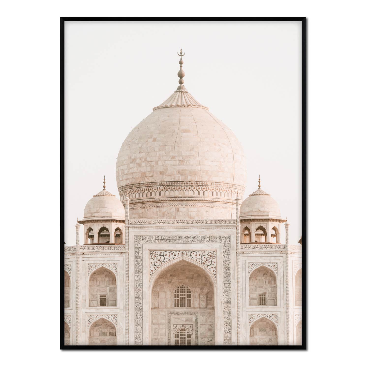 Affiche avec cadre noir - Taj mahal - 50x70 Affiche avec cadre noir - Taj mahal - 50x70