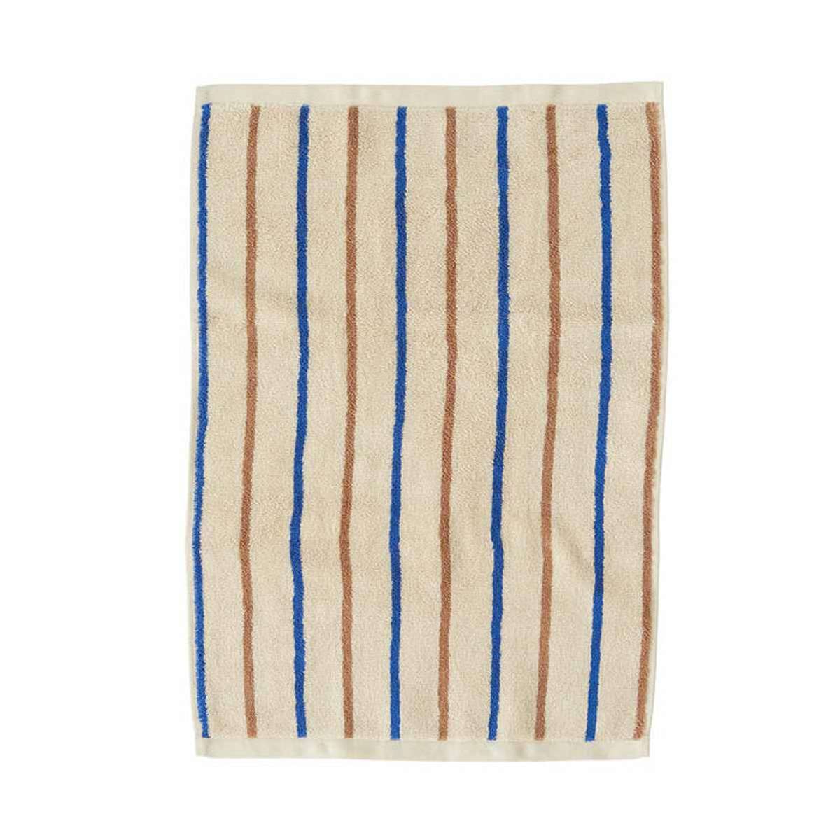 Serviette rayée multicolore en coton organique H60x40cm Serviette rayée multicolore en coton organique H60x40cm