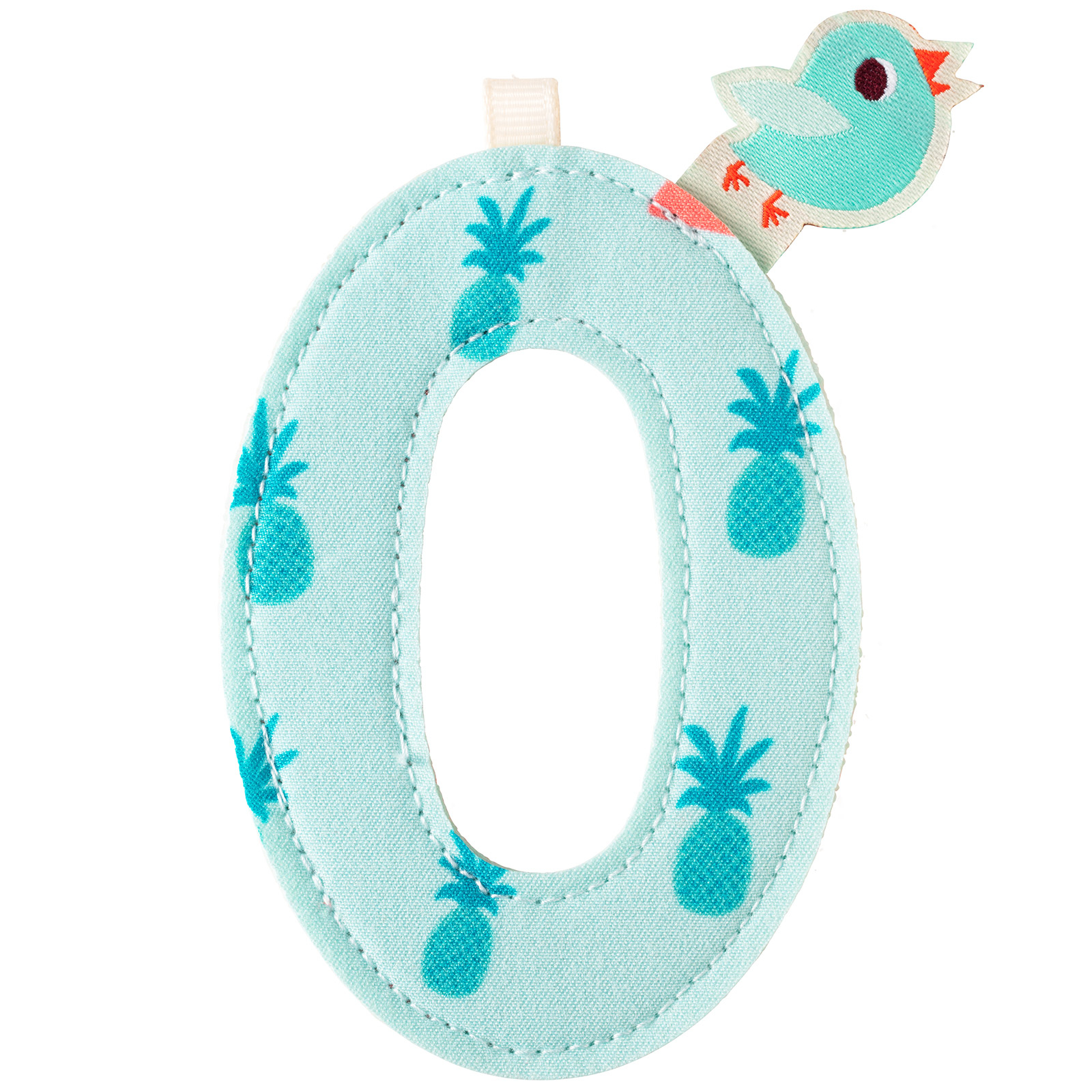 Lettre O Bleu 11 cm