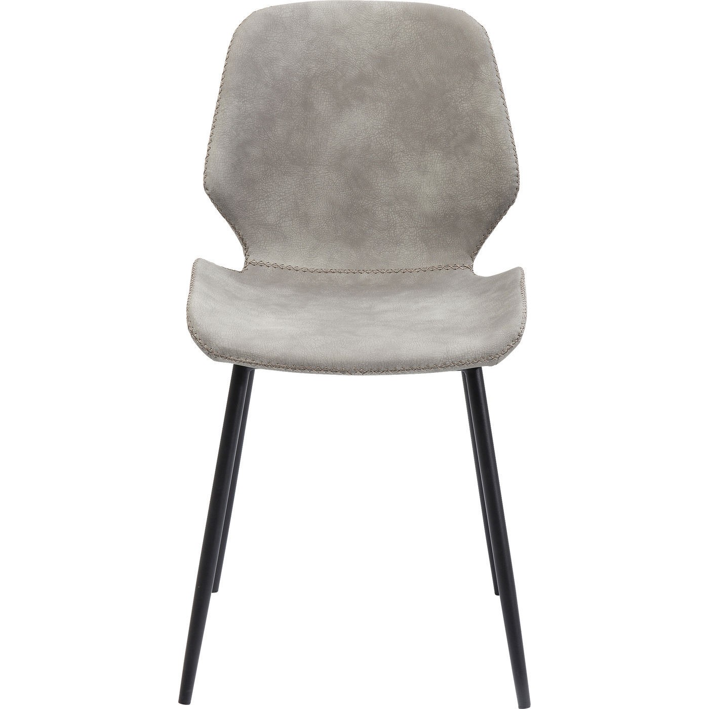 Chaise grise et acier