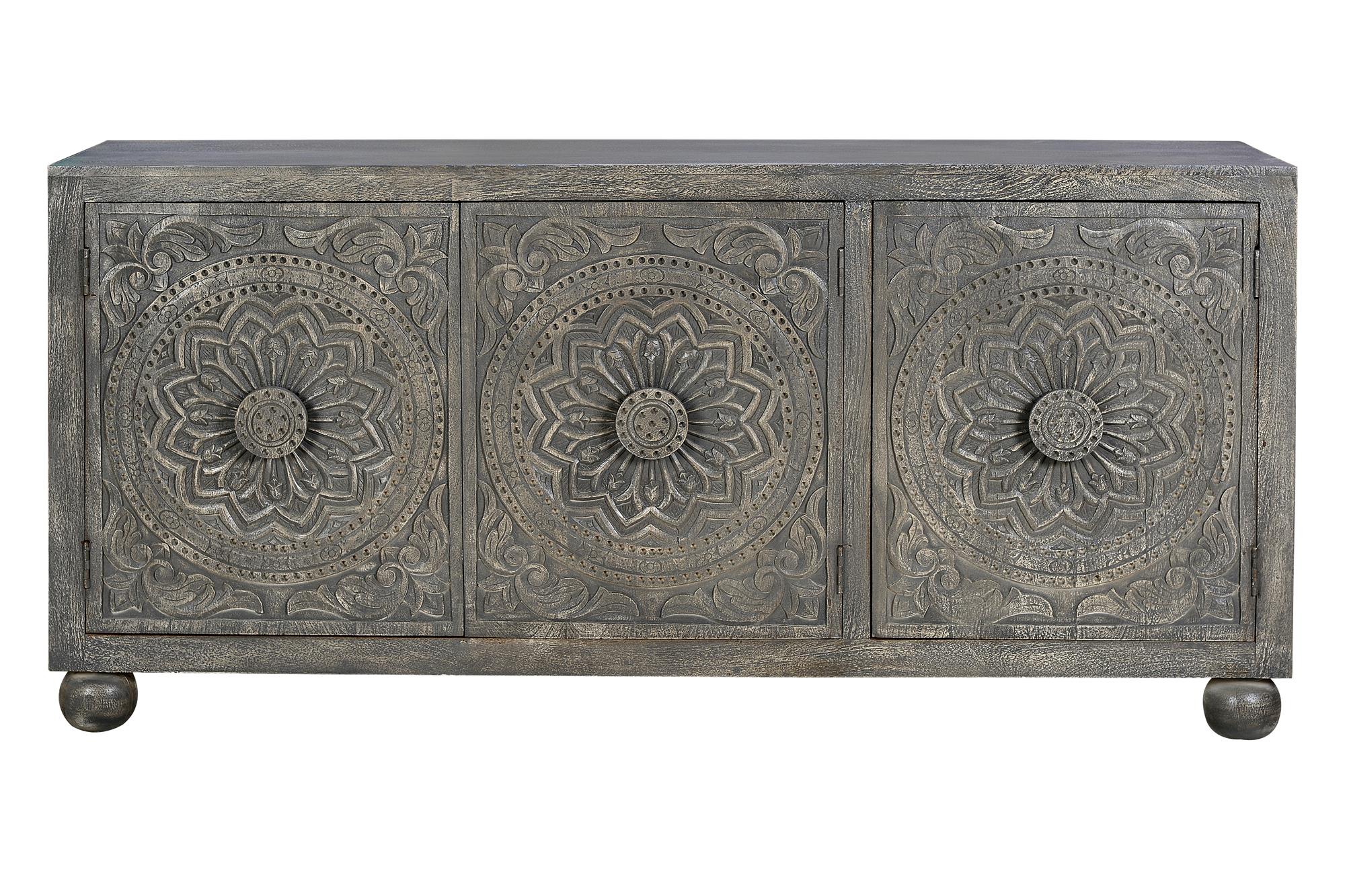 Buffet en manguier gris vieilli