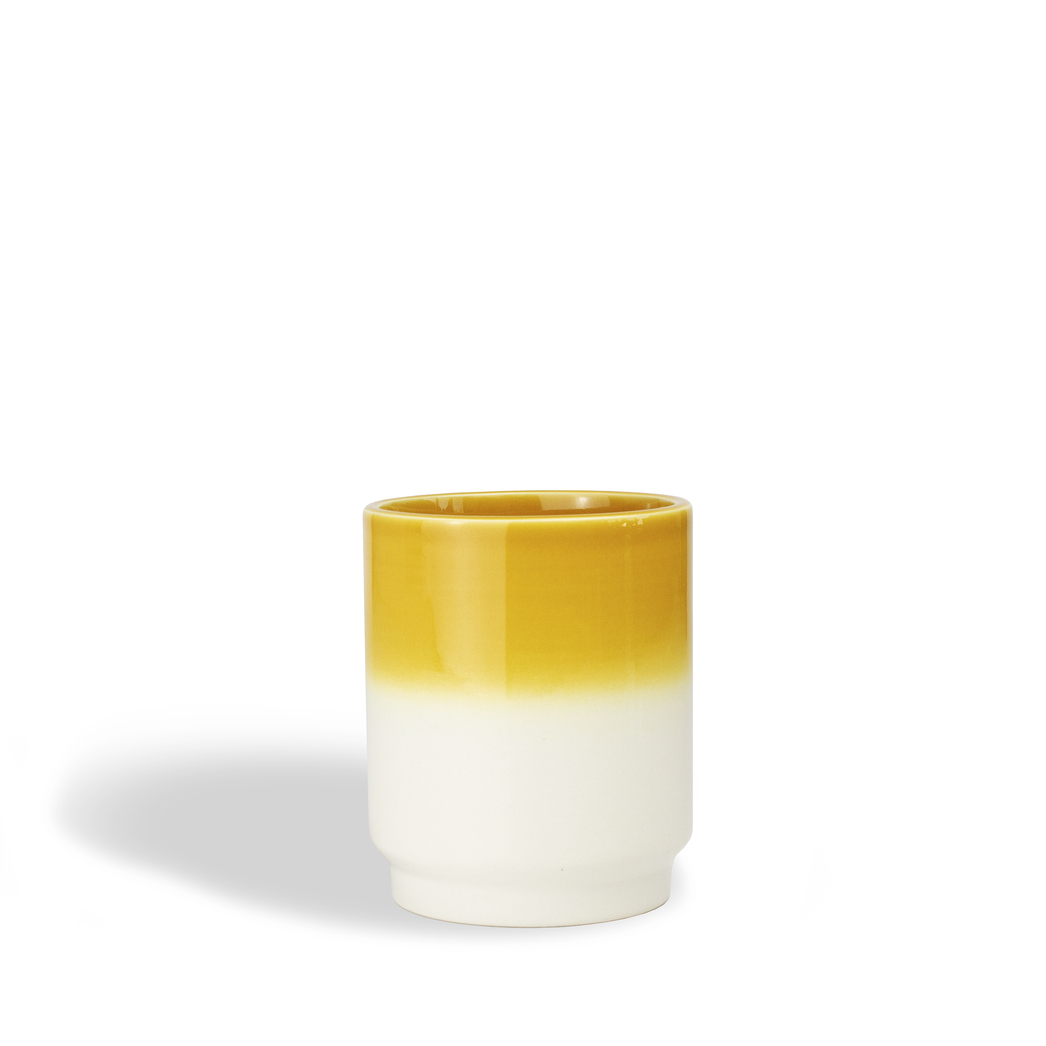 Tasse dégradé jaune moutarde et blanc Tasse dégradé jaune moutarde et blanc
