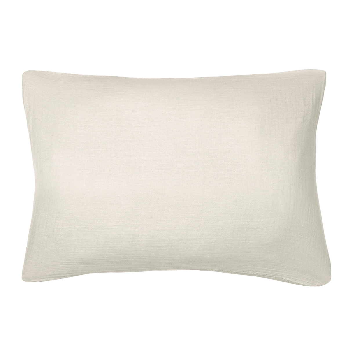 Taie d'oreiller en gaze de coton 50x70 Craie Taie d'oreiller en gaze de coton 50x70 Craie