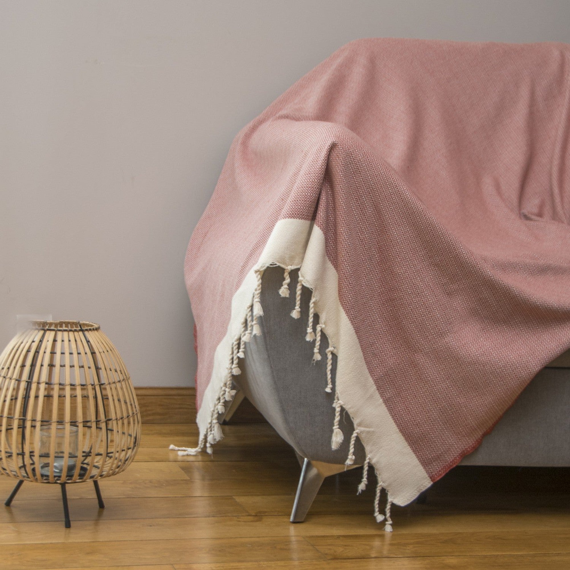 Plaid en coton 160x250 Terracotta Plaid en coton 160x250 Terracotta