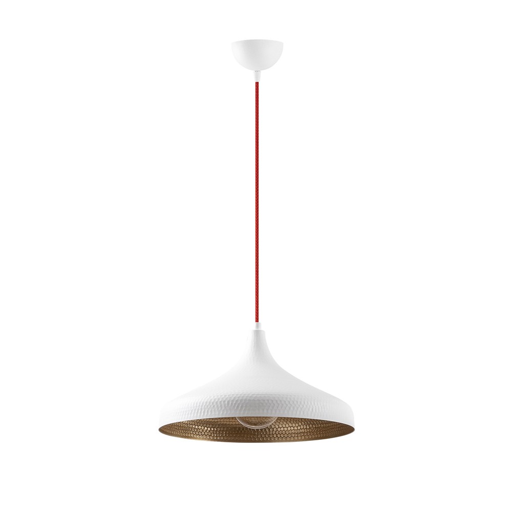 Lámpara de techo blanco y dorado minimalista estilo nórdico