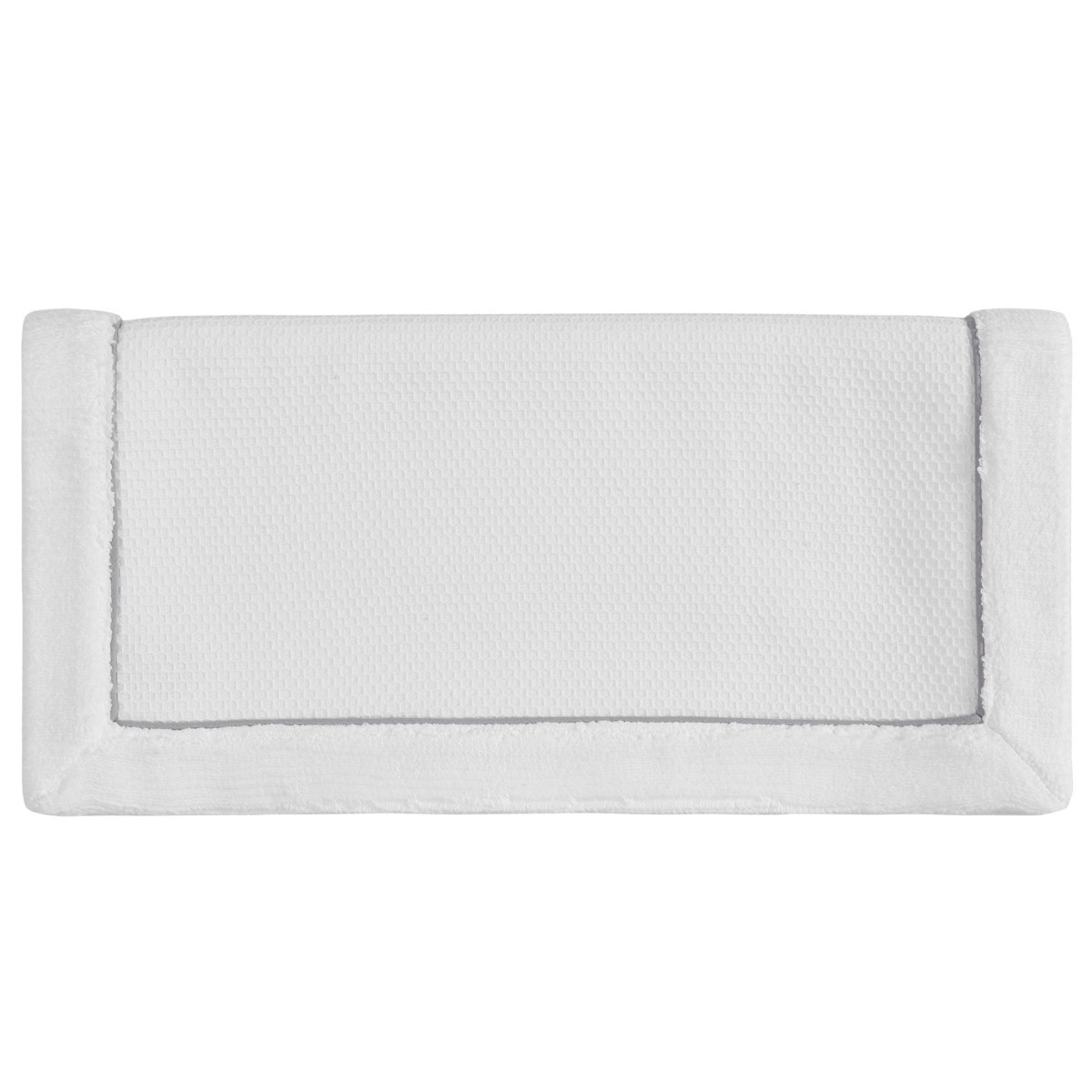 Serviette de toilette double face Blanc 50x100 cm Serviette de toilette double face Blanc 50x100 cm