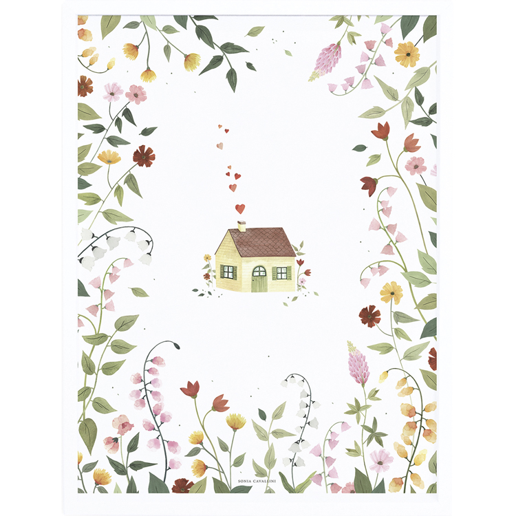 Affiche maisonette en Papier Multicolore Affiche maisonette en Papier Multicolore