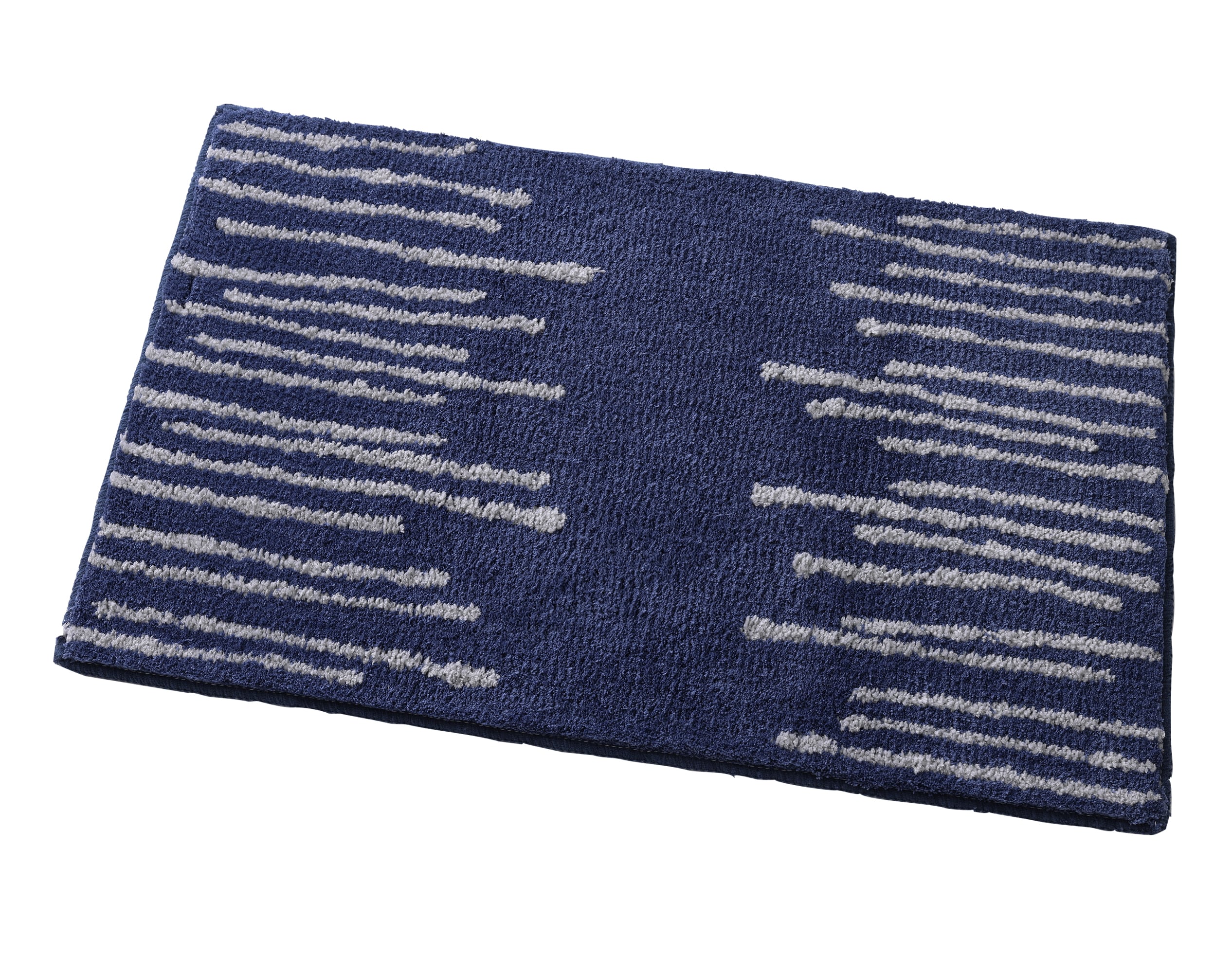 tapis contour wc bleu  50x45 en polyester