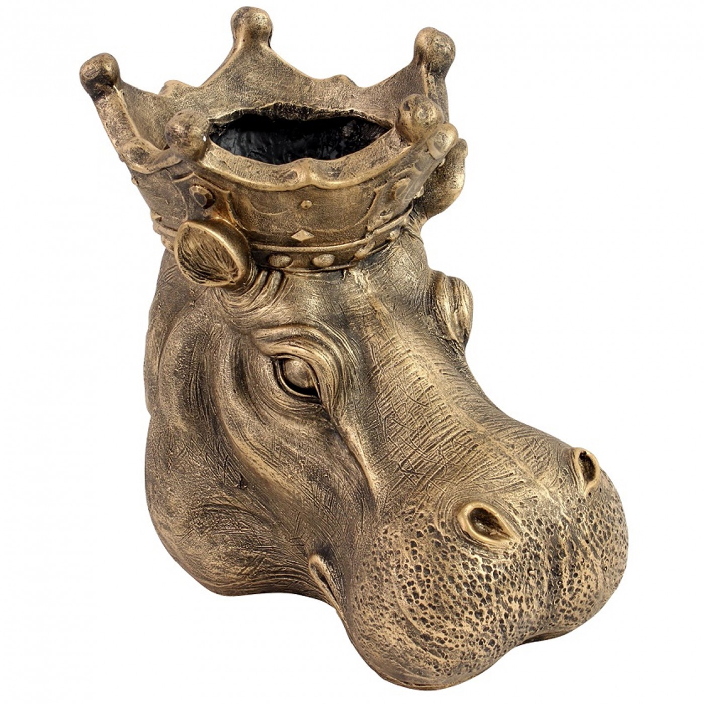 Cache-pot hippopotame 42x39cm Cache-pot hippopotame 42x39cm