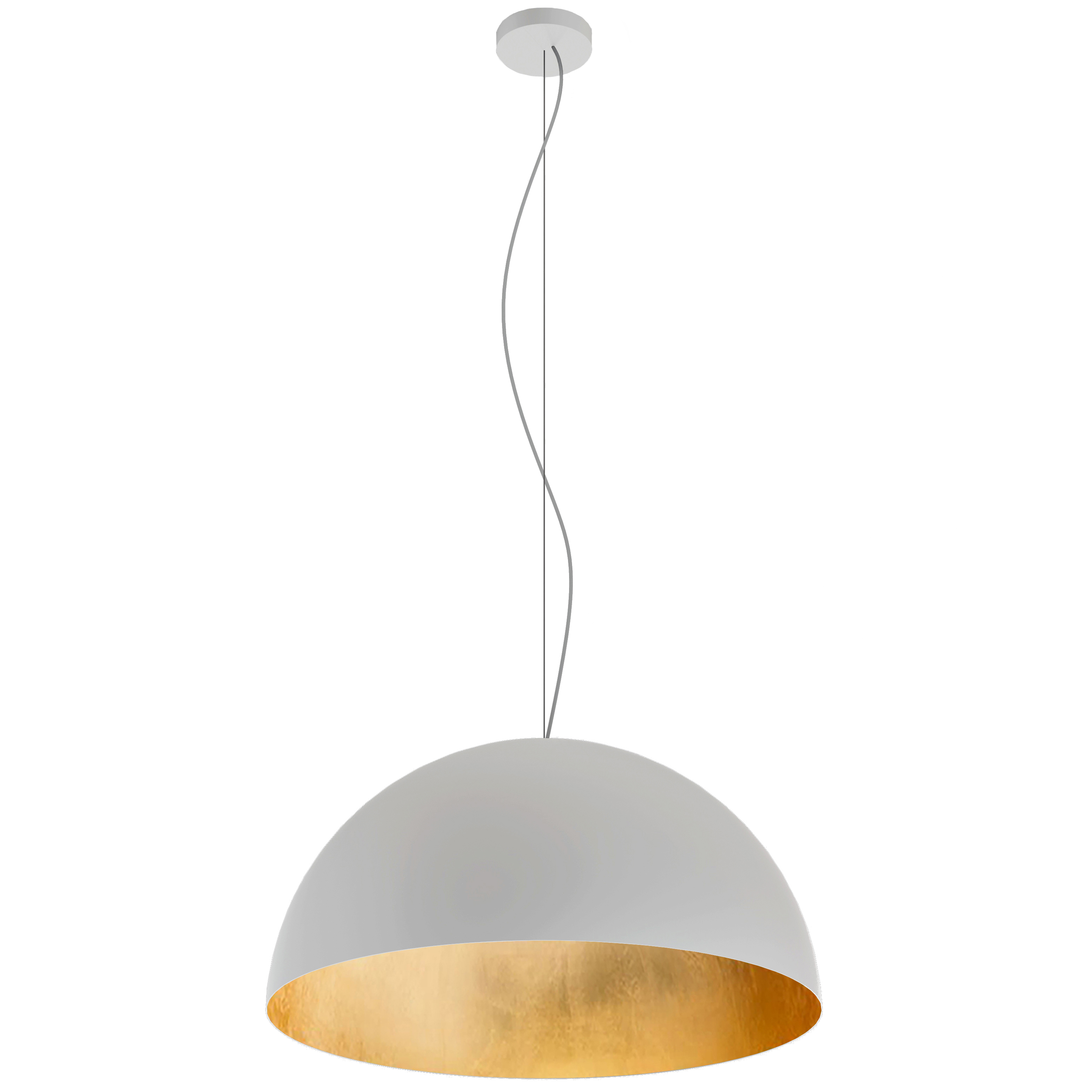 Suspension en métal blanc