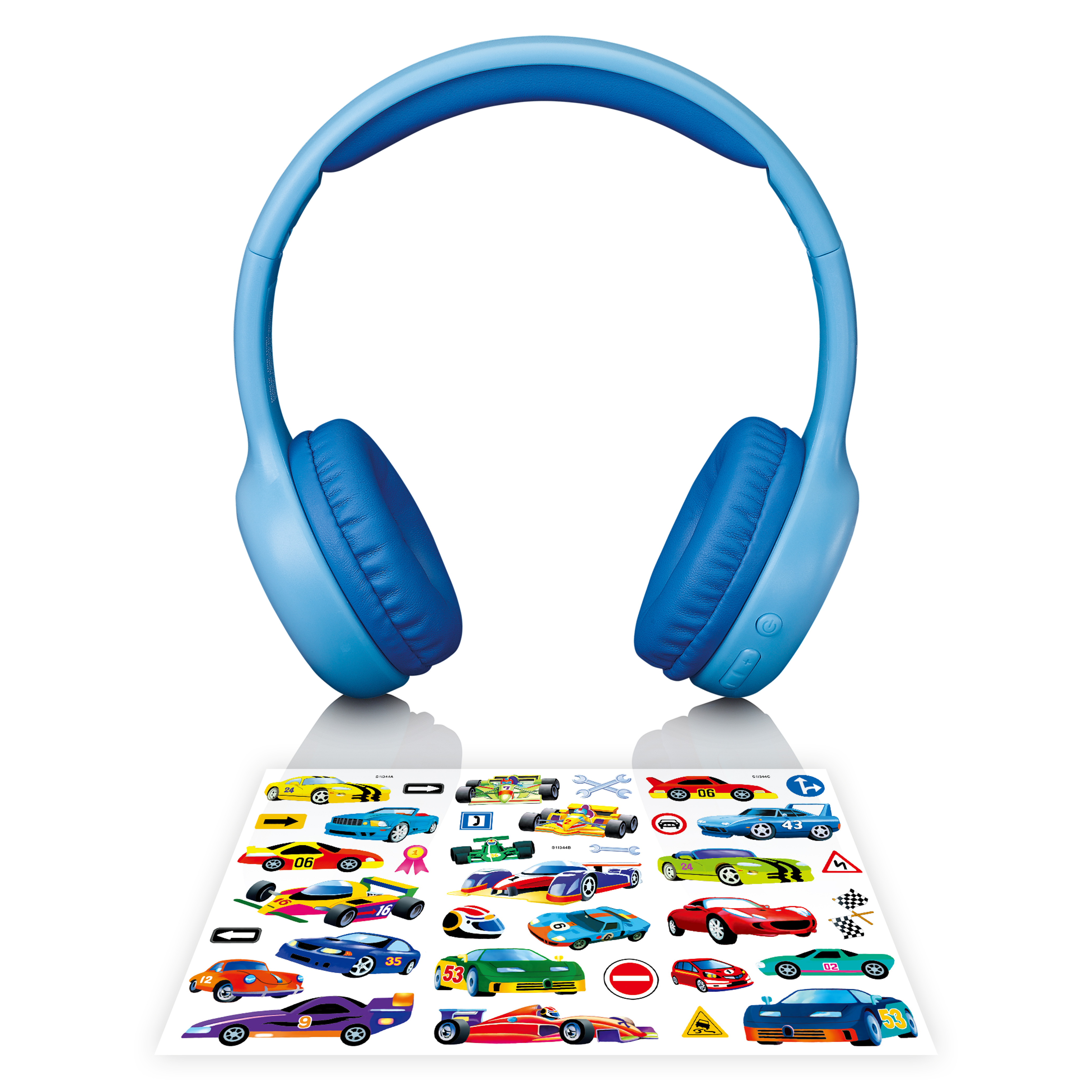 Casque bluetooth pliable pour enfants bleu Casque bluetooth pliable pour enfants bleu