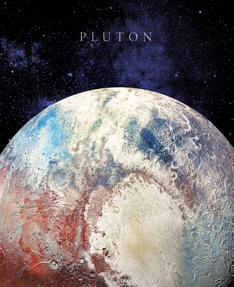 Tableau sur toile Pluton 40x50 Tableau sur toile Pluton 40x50
