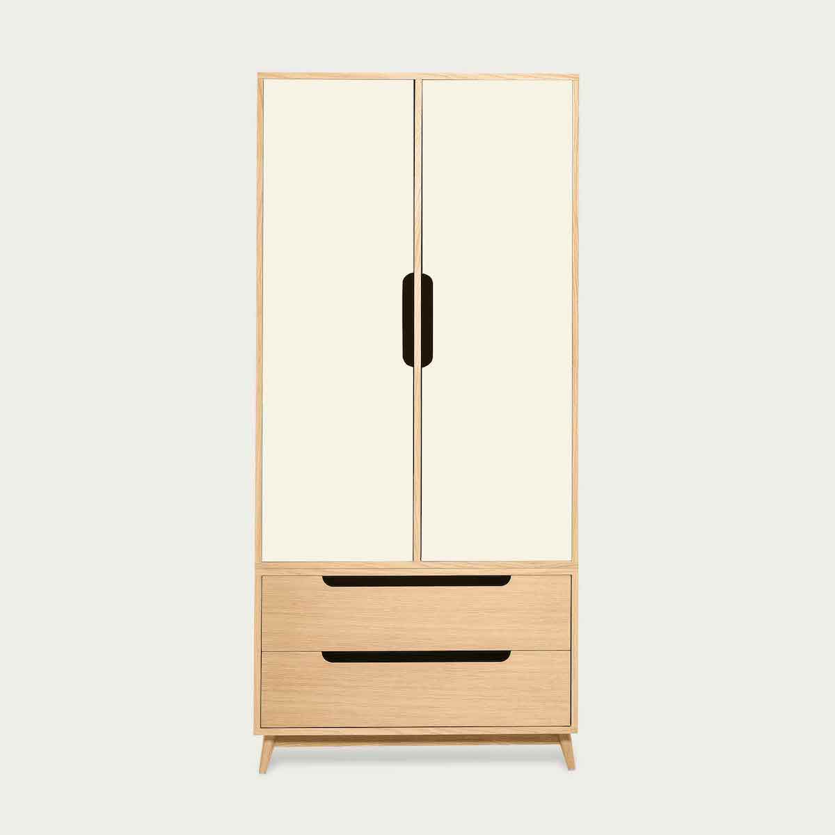 Armoire blanc sable chene naturel Armoire blanc sable chene naturel