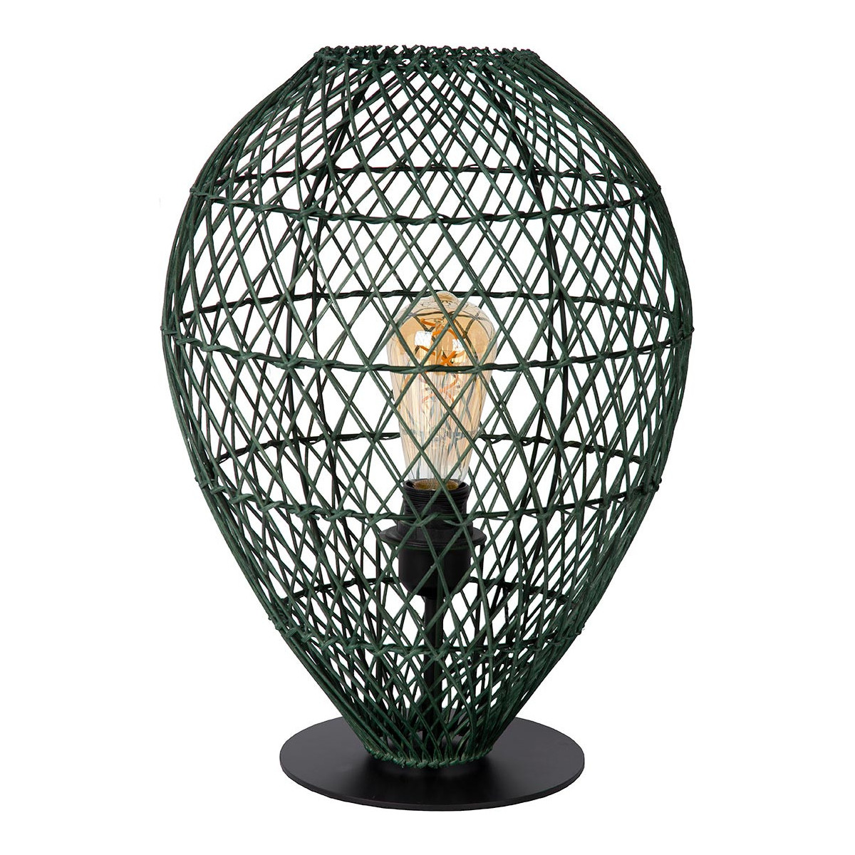 Lampe De Table design en rotin vert Ø 40 cm