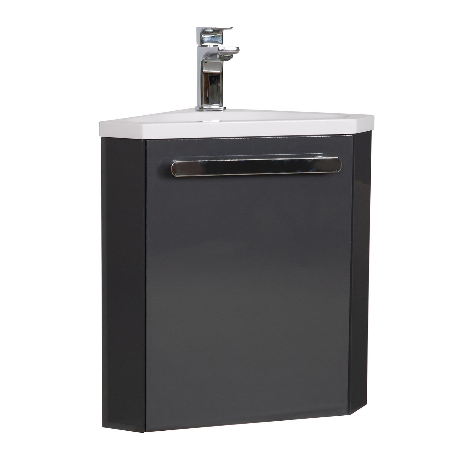 Meuble lave-mains Gris foncé avec robinet Meuble lave-mains Gris foncé avec robinet