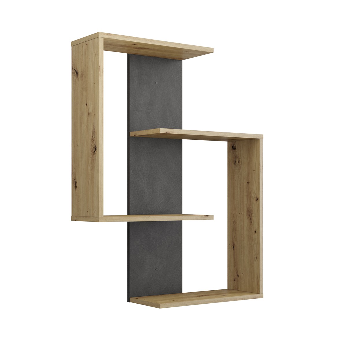 Etagère Murale 4 Tablettes L65 cm – Marron