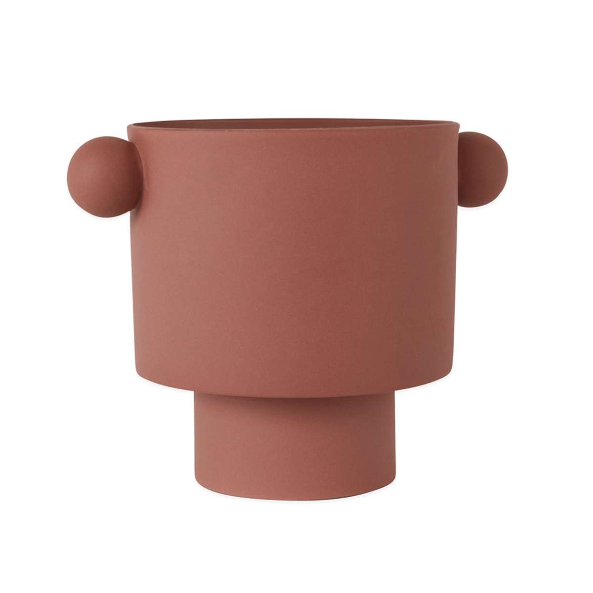 Pot rouge grès Ø30xH23cm Pot rouge grès Ø30xH23cm