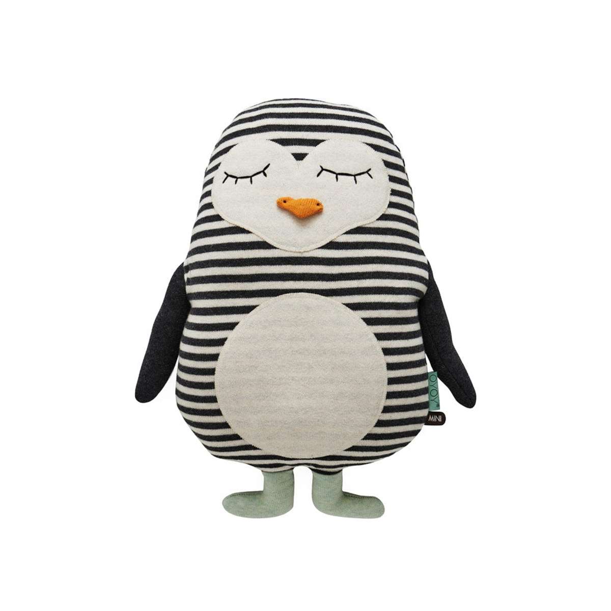 Pingouin Pingo blanc coton et polyester H41xL31x9cm