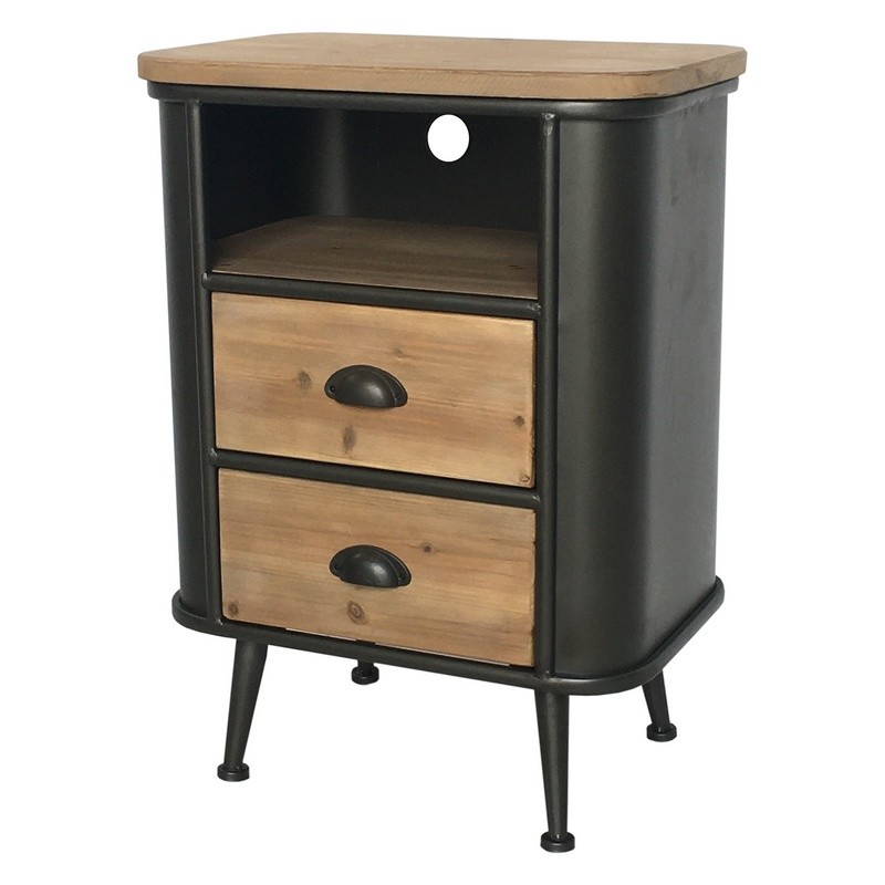 Commodes, Consoles et Sellettes Fer Noir 71 cm x 51 cm Commodes, Consoles et Sellettes Fer Noir 71 cm x 51 cm