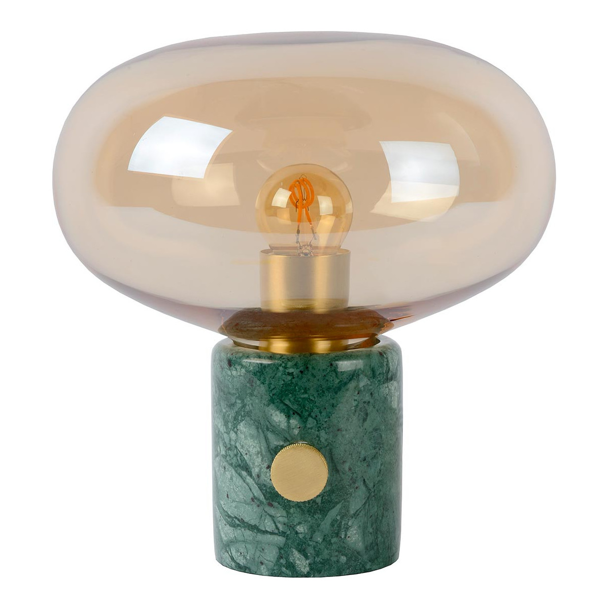 Lampe De Table vintage en marbre ambre Ø 23 cm
