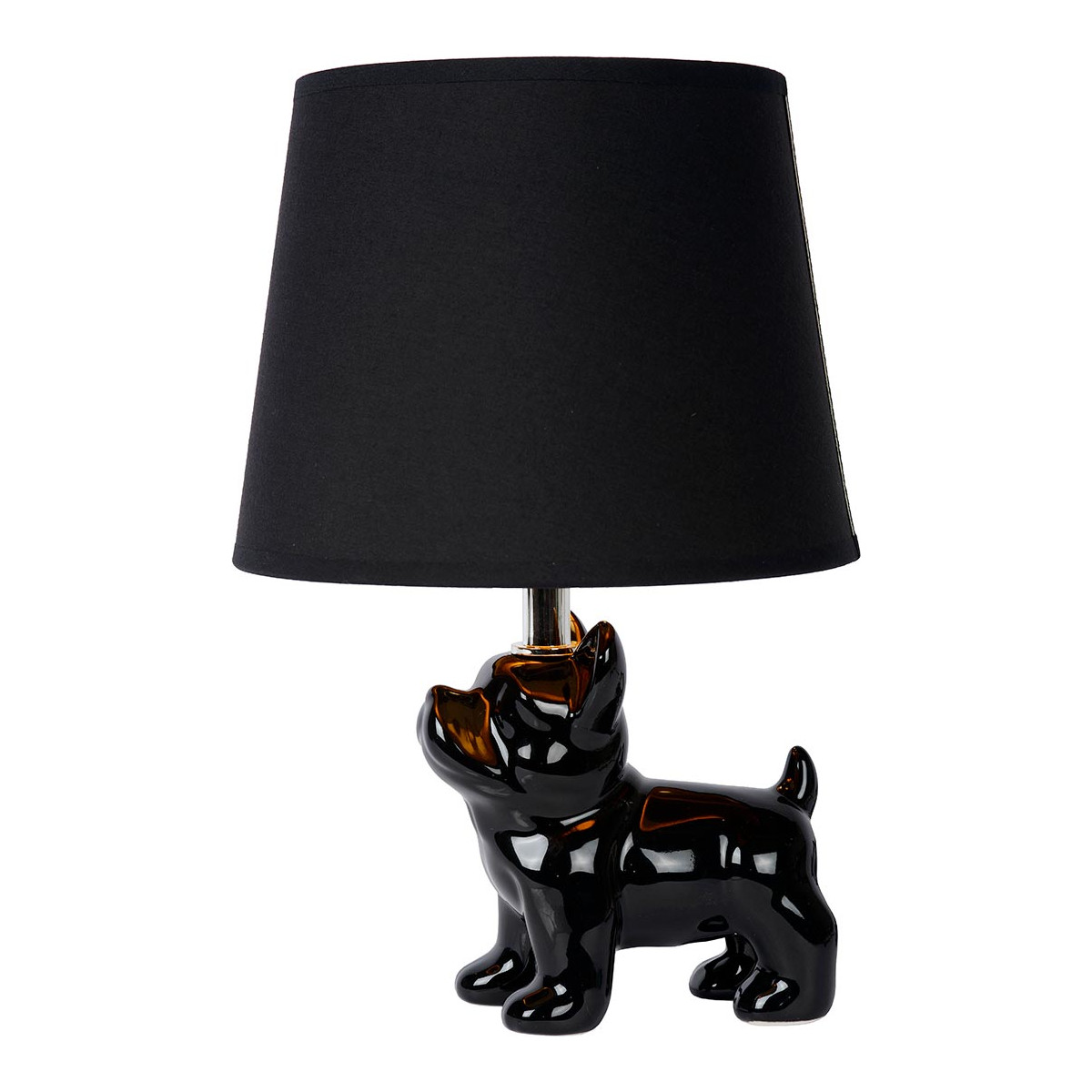 Lampe De Table en porcelaine noir 31,5 cm