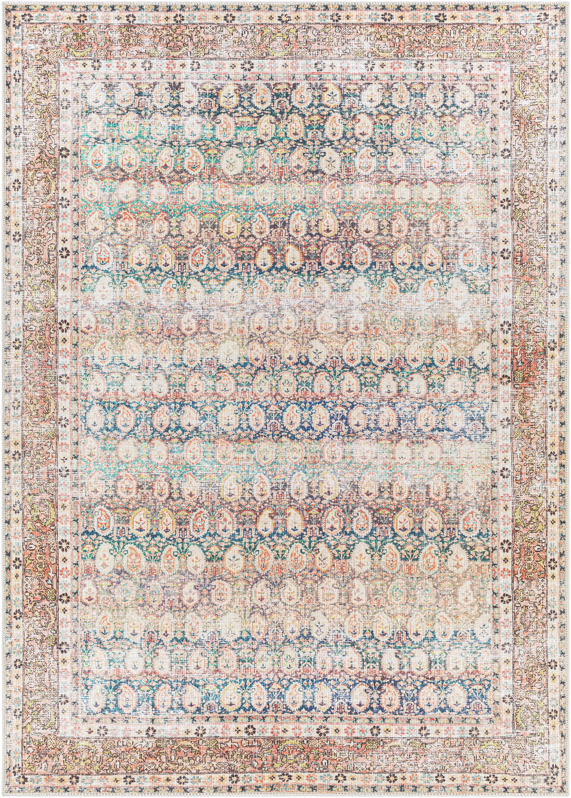 Tapis Lavable en Machine, Gris, Taupe et Étain - 160x213cm Tapis Lavable en Machine, Gris, Taupe et Étain - 160x213cm