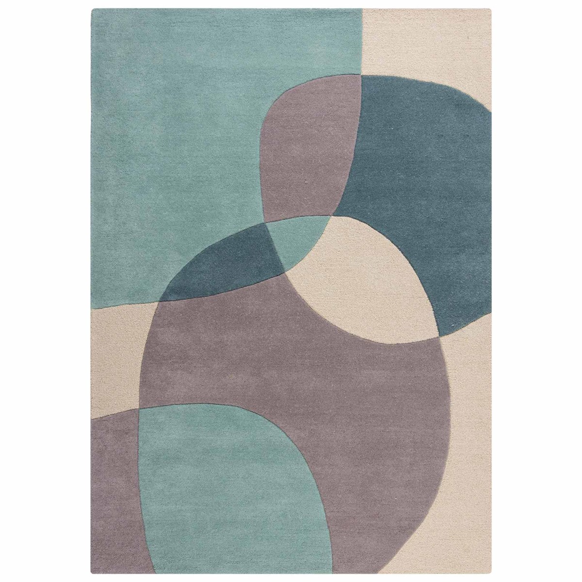 Tapis de salon en laine bleu 120x170 cm Tapis de salon en laine bleu 120x170 cm
