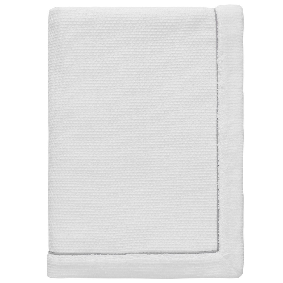 maxi drap de bain double face  blanc  100x180 cm