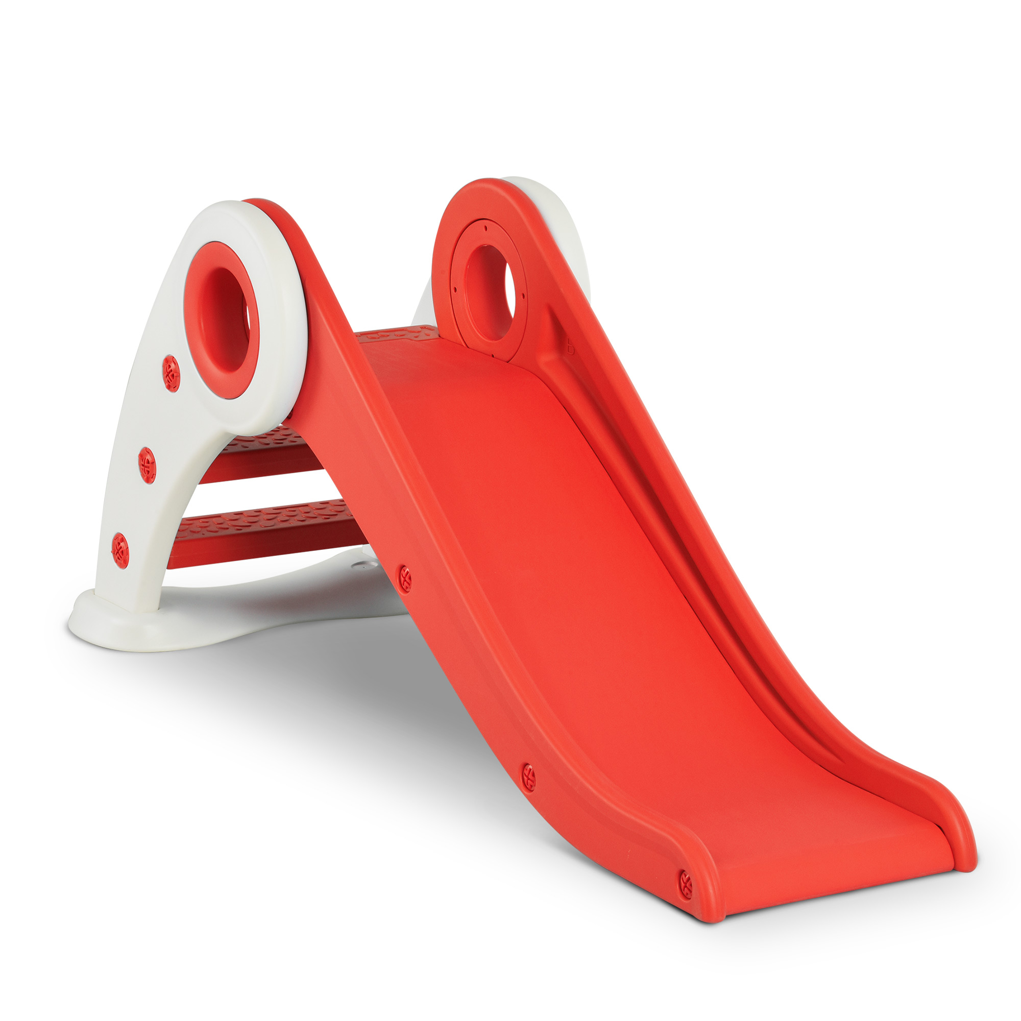 Homcom - Toboggan enfant pliable rouge