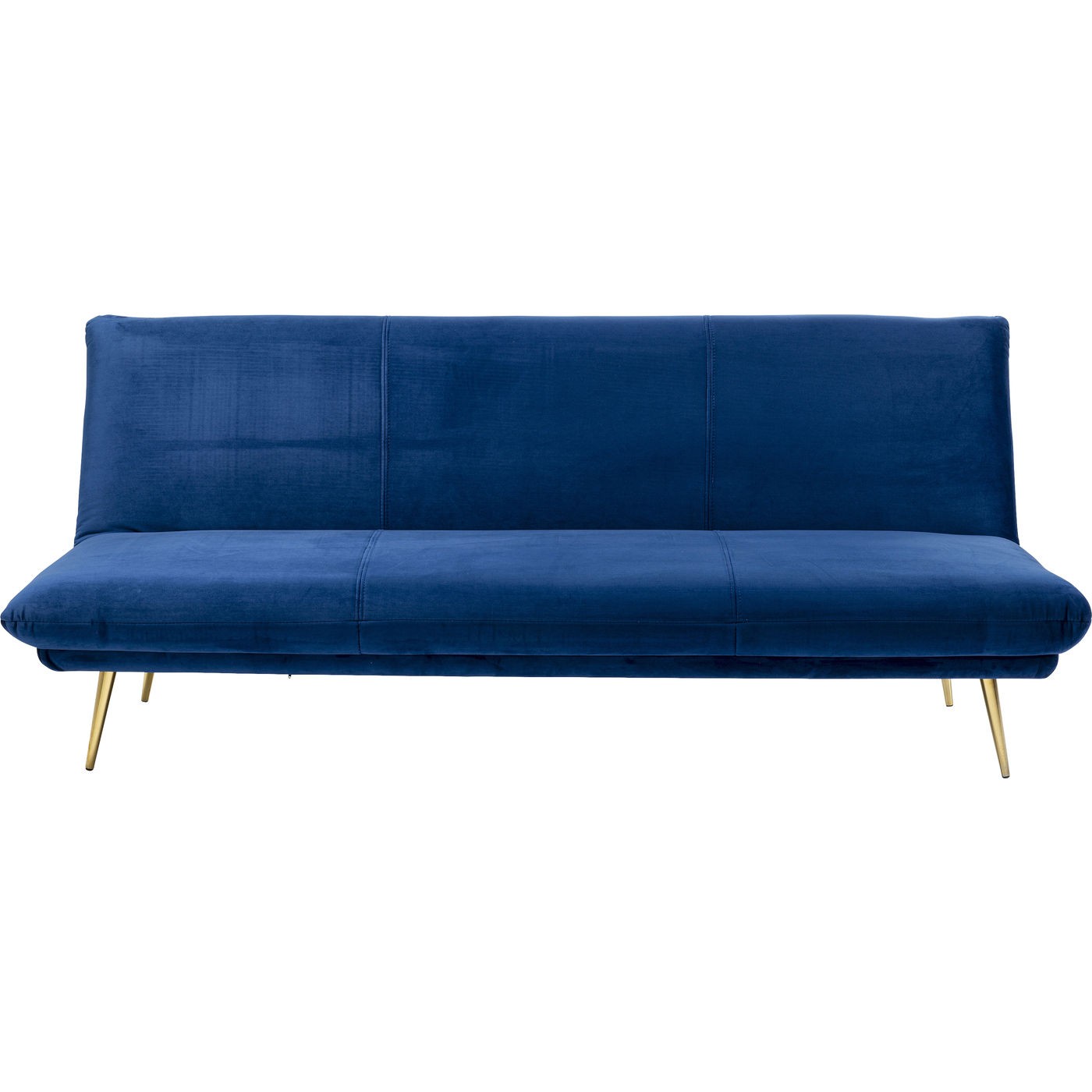Canapé-lit 3 places en velours bleu
