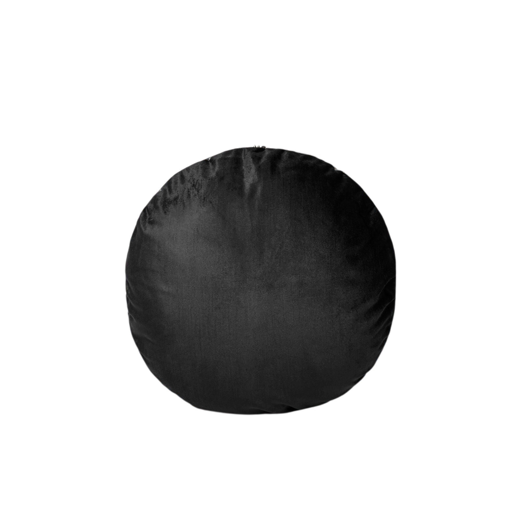 Housse de coussin Ø45 cm Noir et taupe Housse de coussin Ø45 cm Noir et taupe