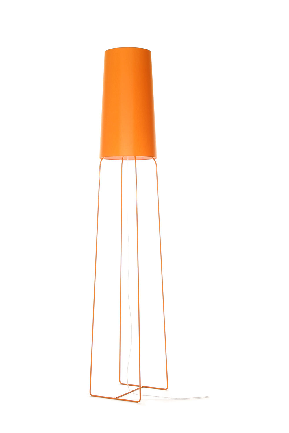 Lampe à poser slimsophie Tissus orange 33x176x33 cm