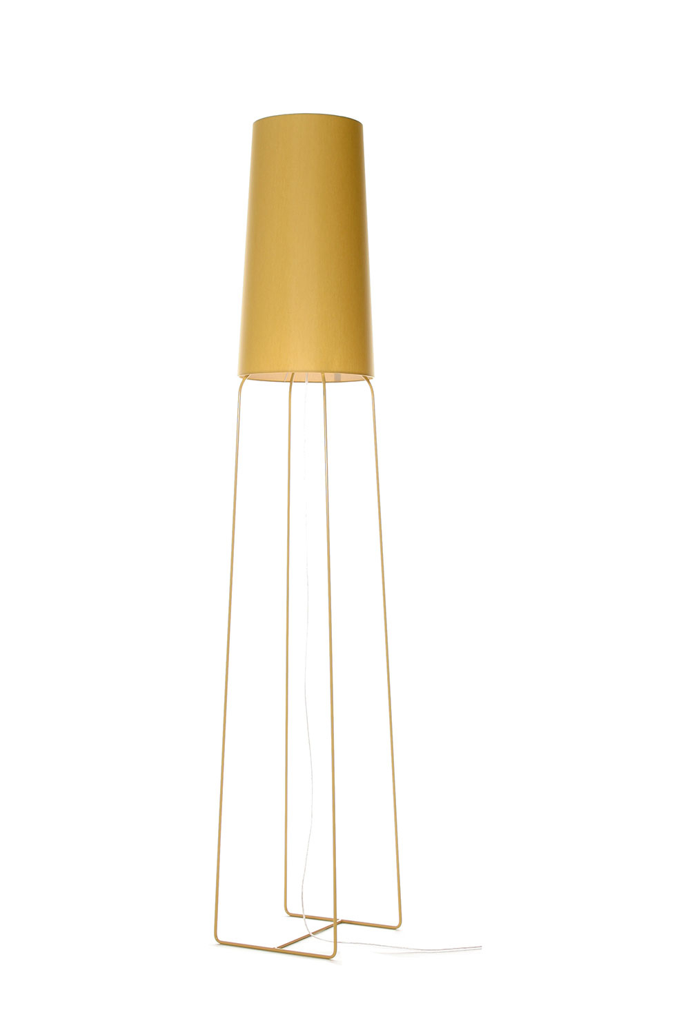 Lampe à poser slimsophie Tissus gold 33x176x33 cm