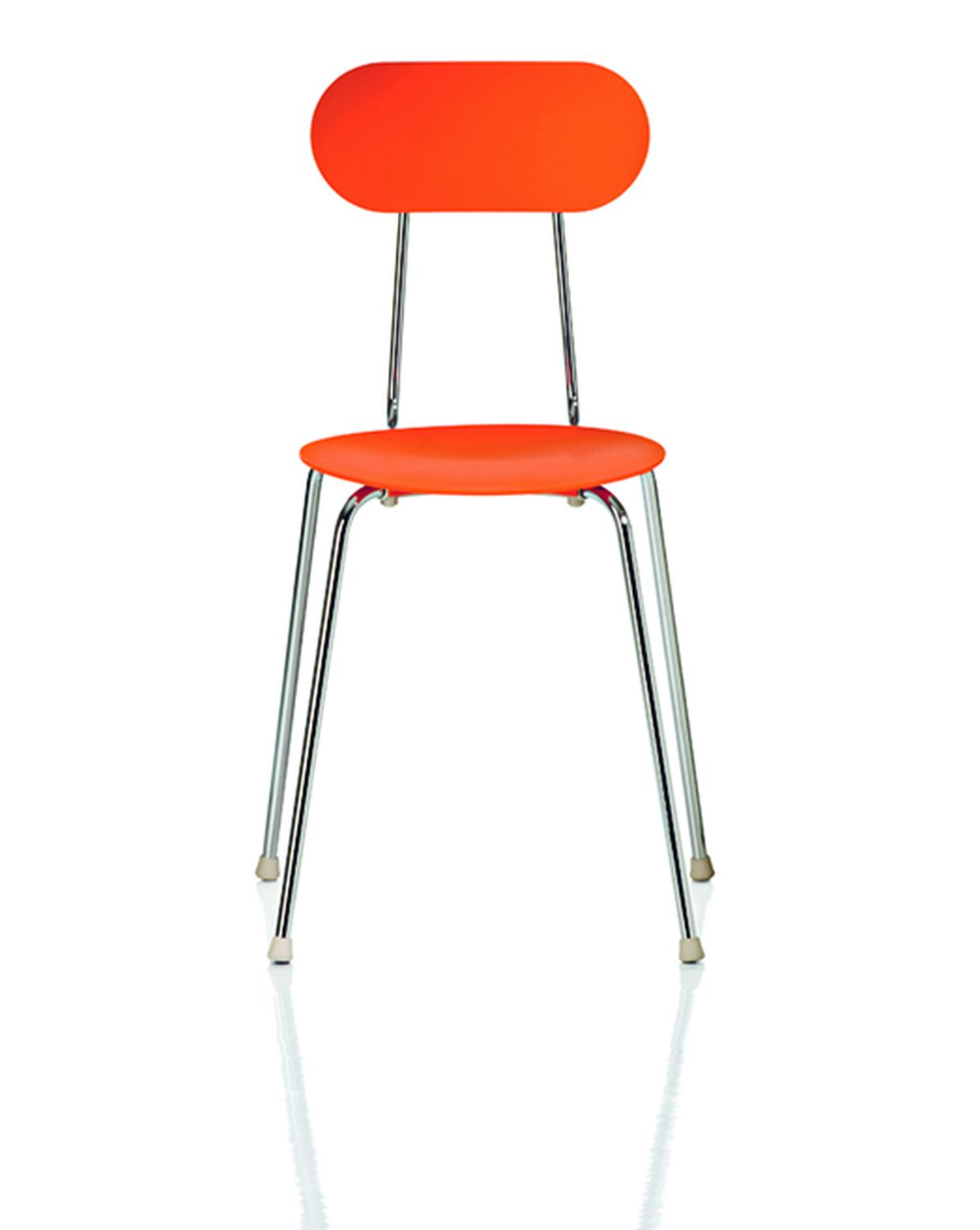 Chaise Mariolina Plastique orange 46x85x48 cm