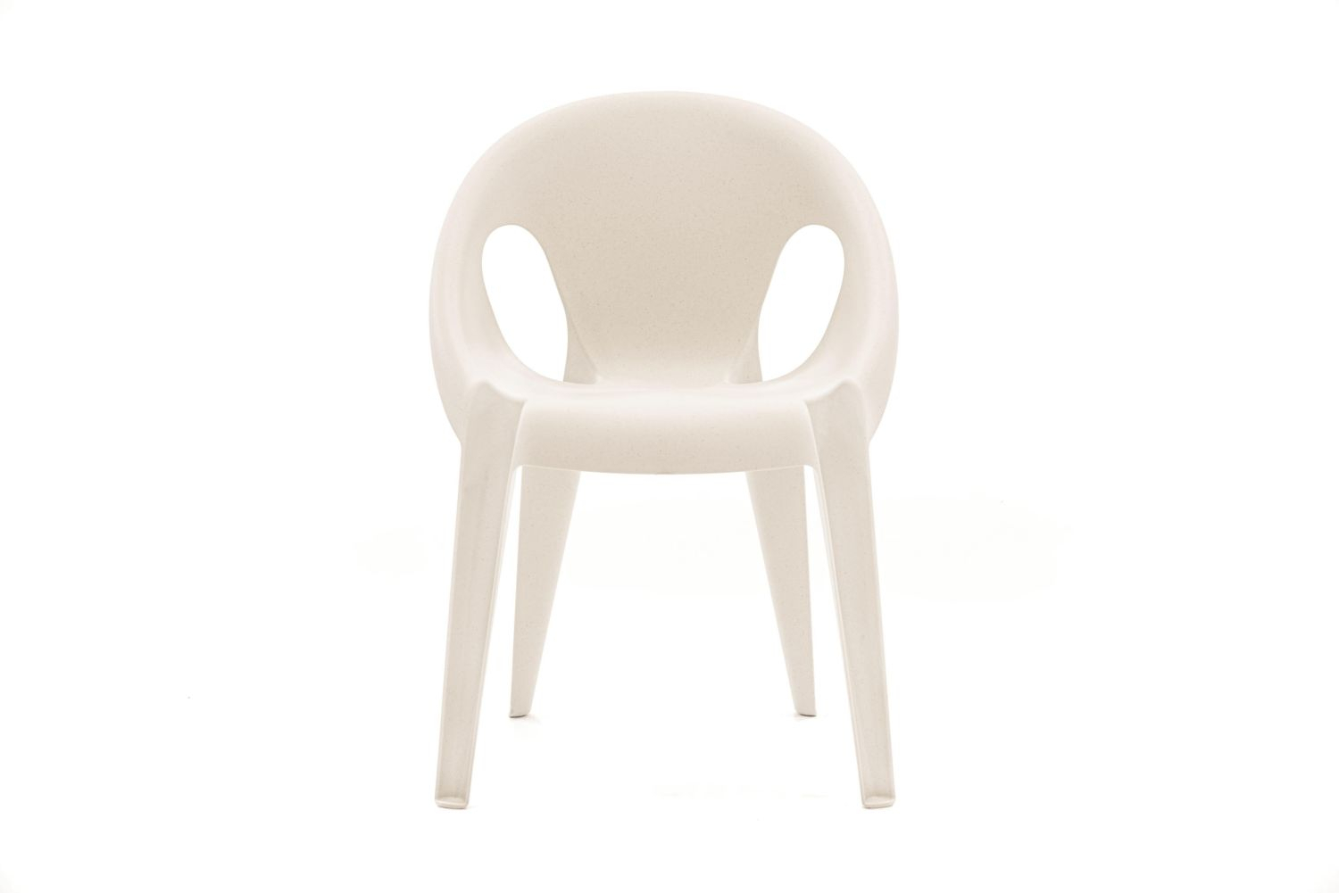 Chaise empilable Bell Plastique blanc 55x78x53 cm