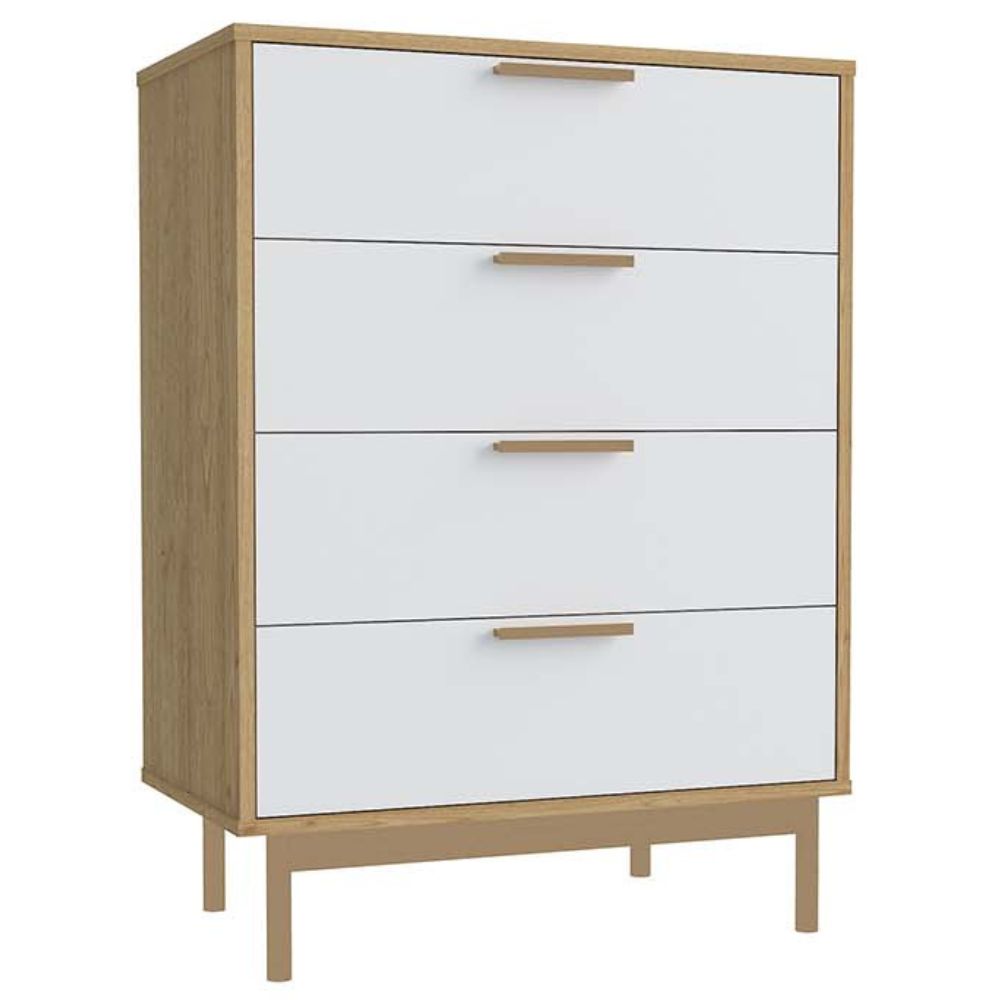 commode scandinave finitions rose gold