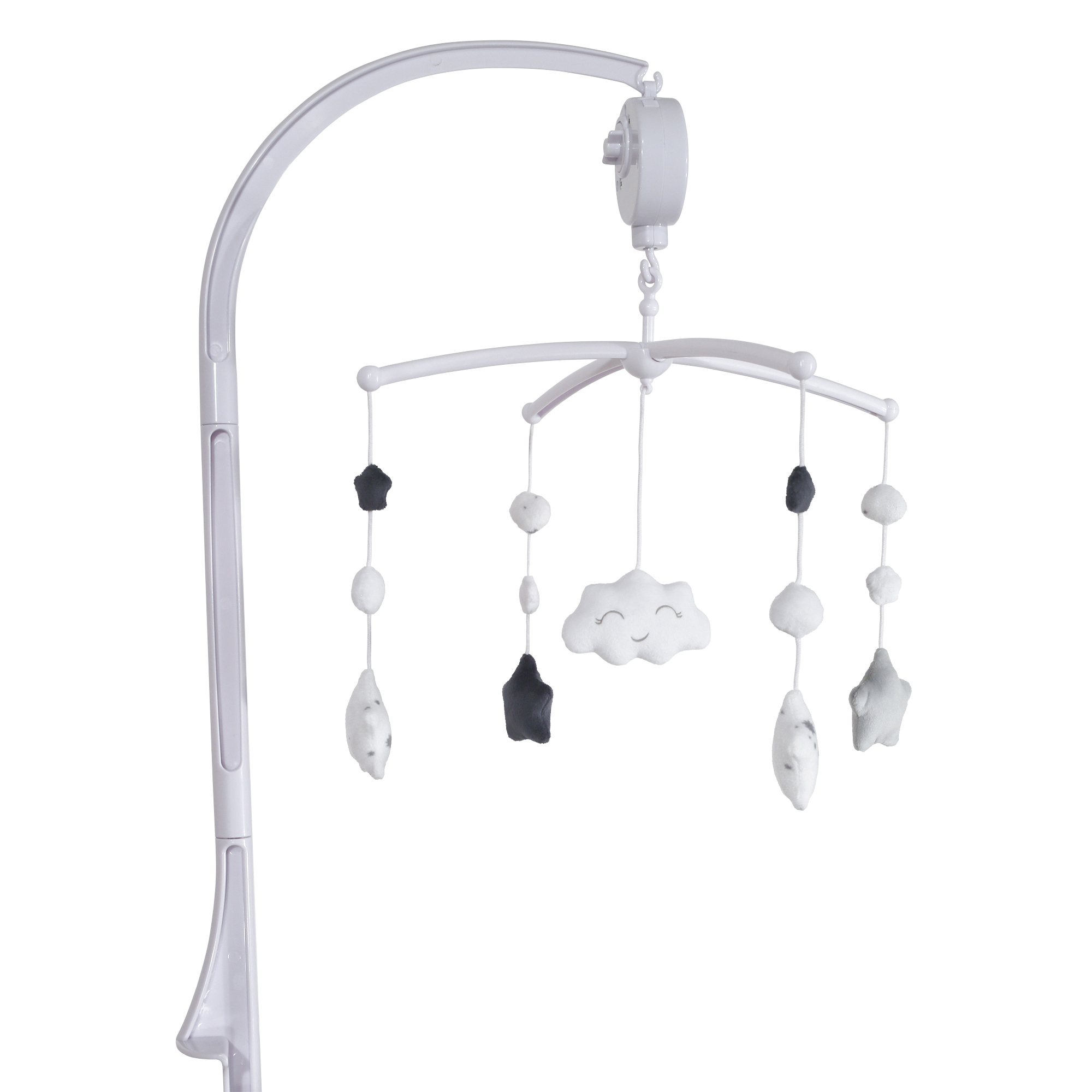 Mobile musical bébé Gris PVC Mobile musical bébé Gris PVC
