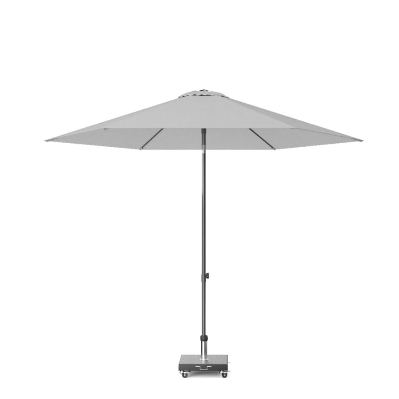 Parasol droit diamètre 2,5m gris clair