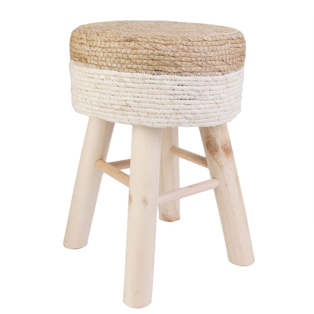 Tabouret beige pin 29×43,5x29cm