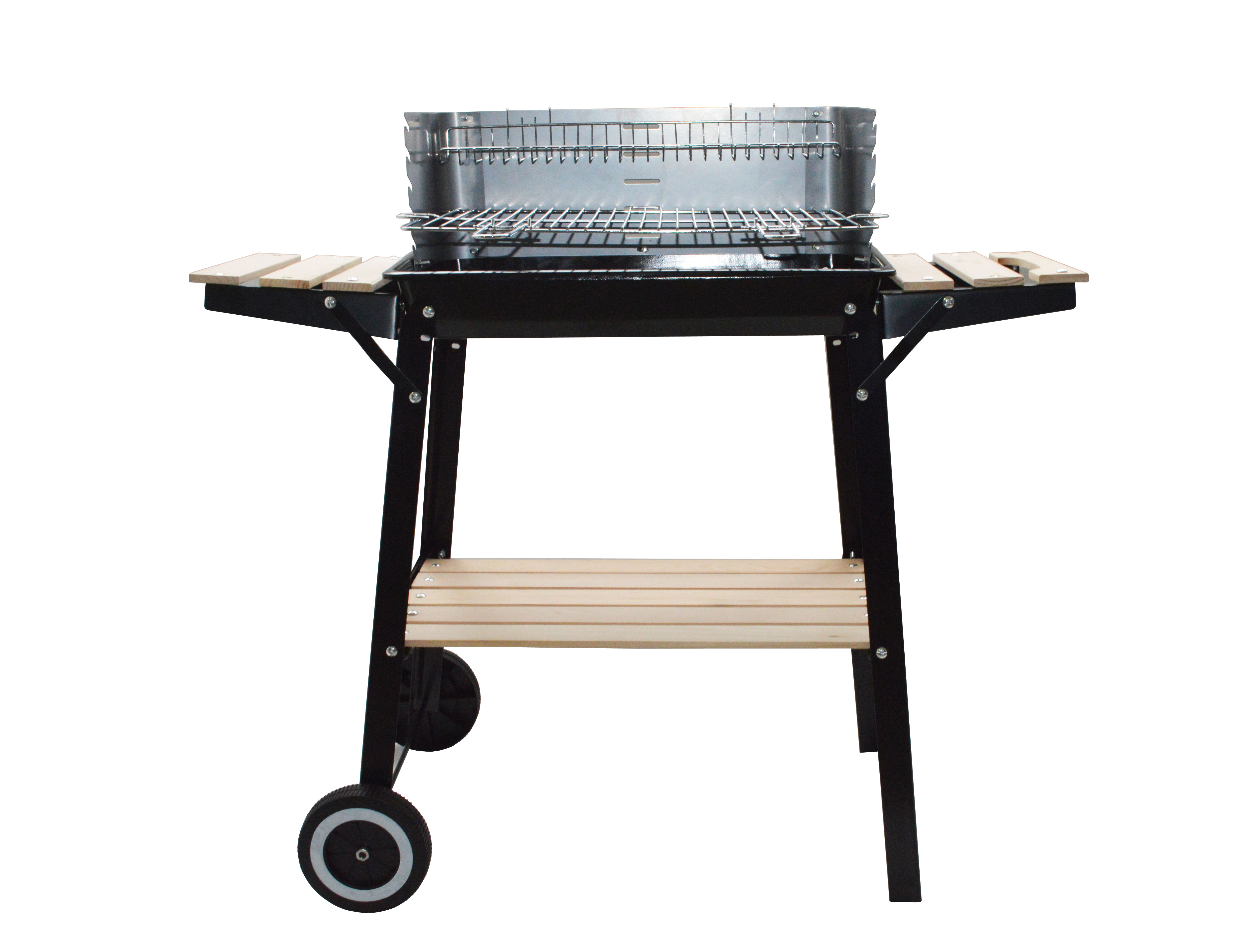 Barbecue mobile au charbon de bois 48 x 28 cm