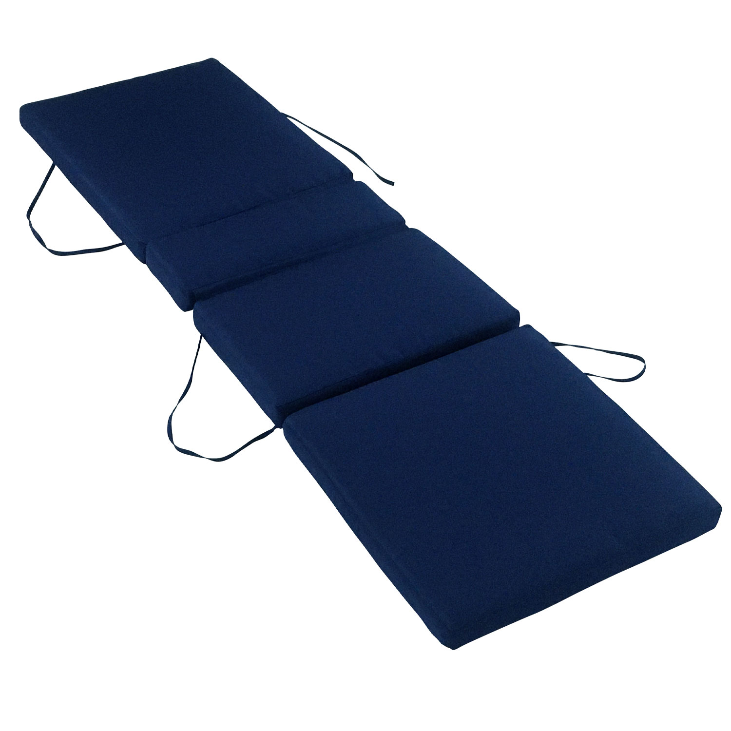Matelas pour bain de soleil 200cm en tissu bleu