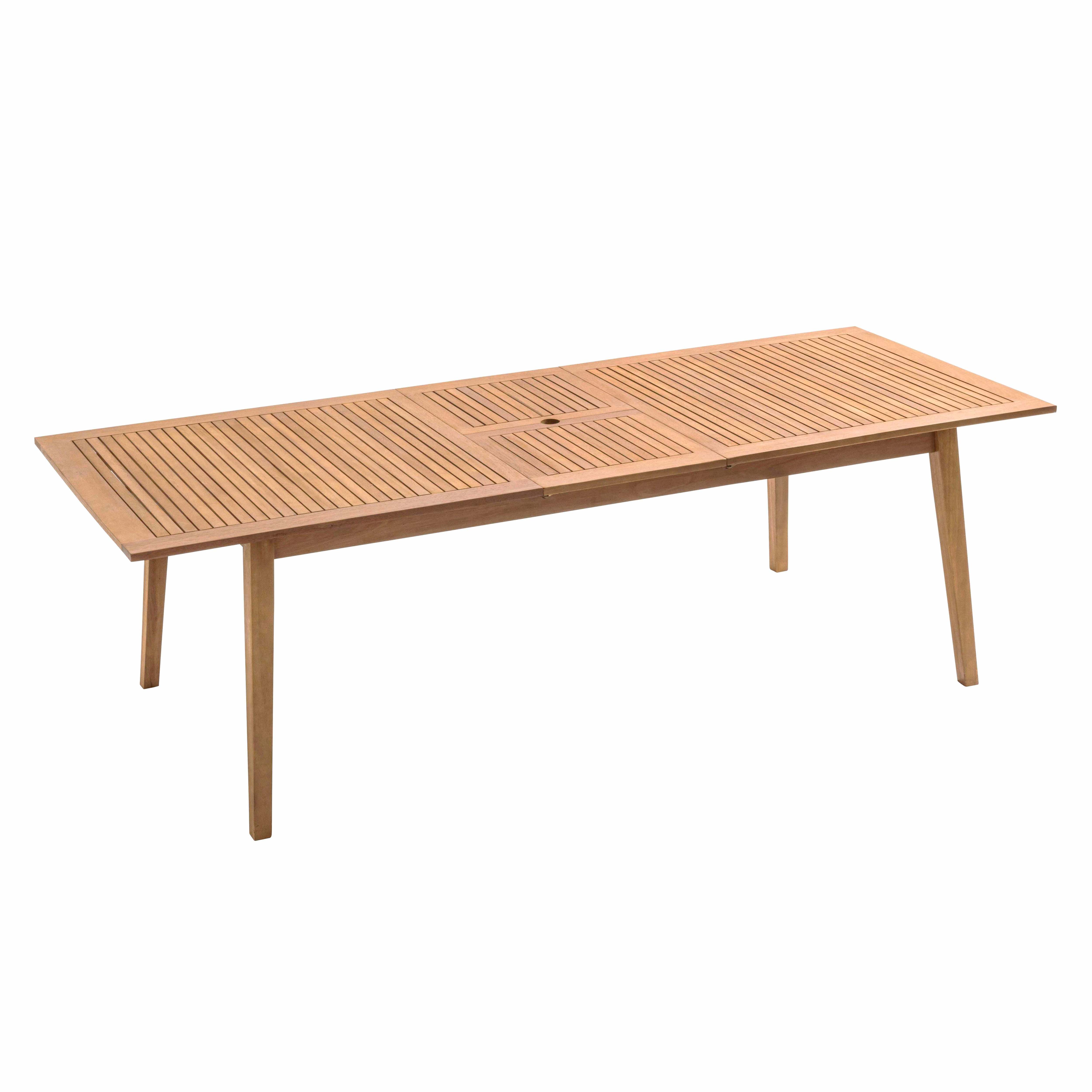 Table extensible eucalyptus marron