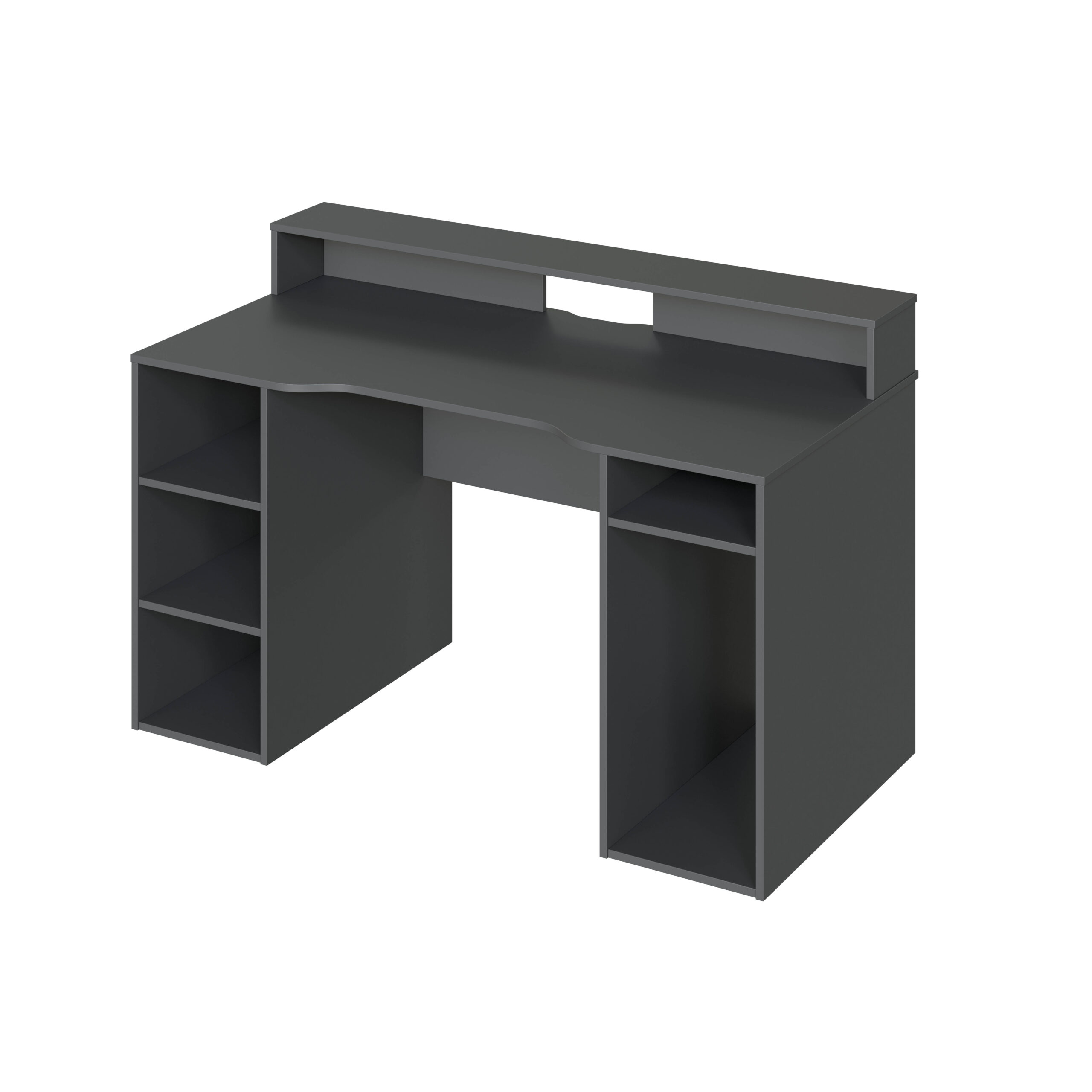 Mesa de ordenador gamer gris antracita