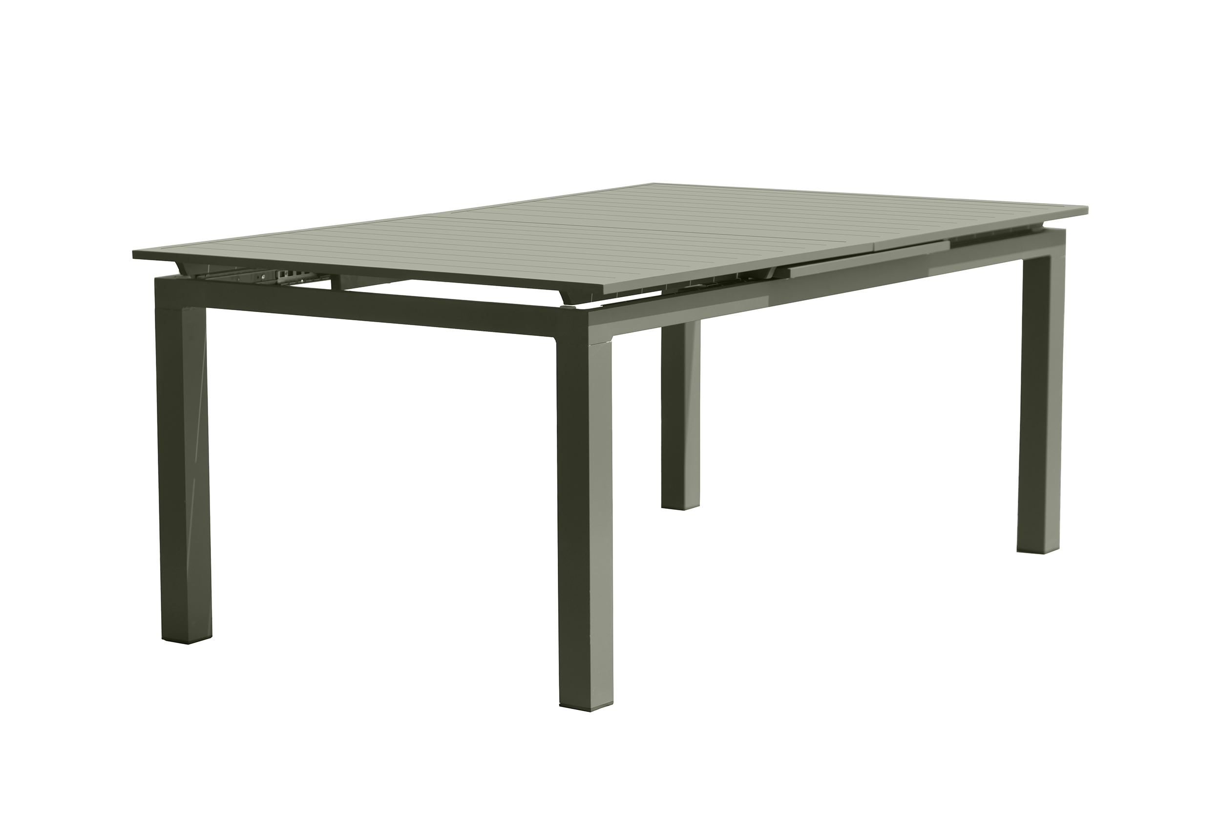 table de jardin 10 places en aluminium kaki