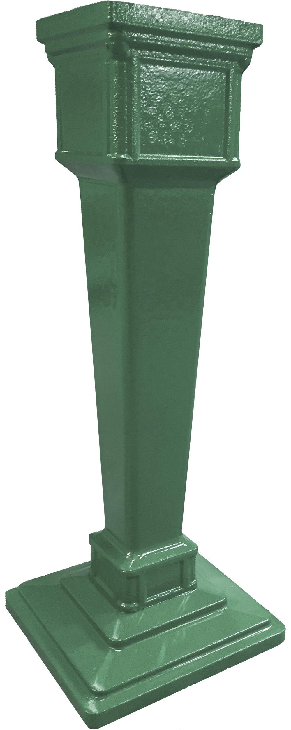 Colonne pour boîte aux lettres en aluminium grand modèle 1950 vert